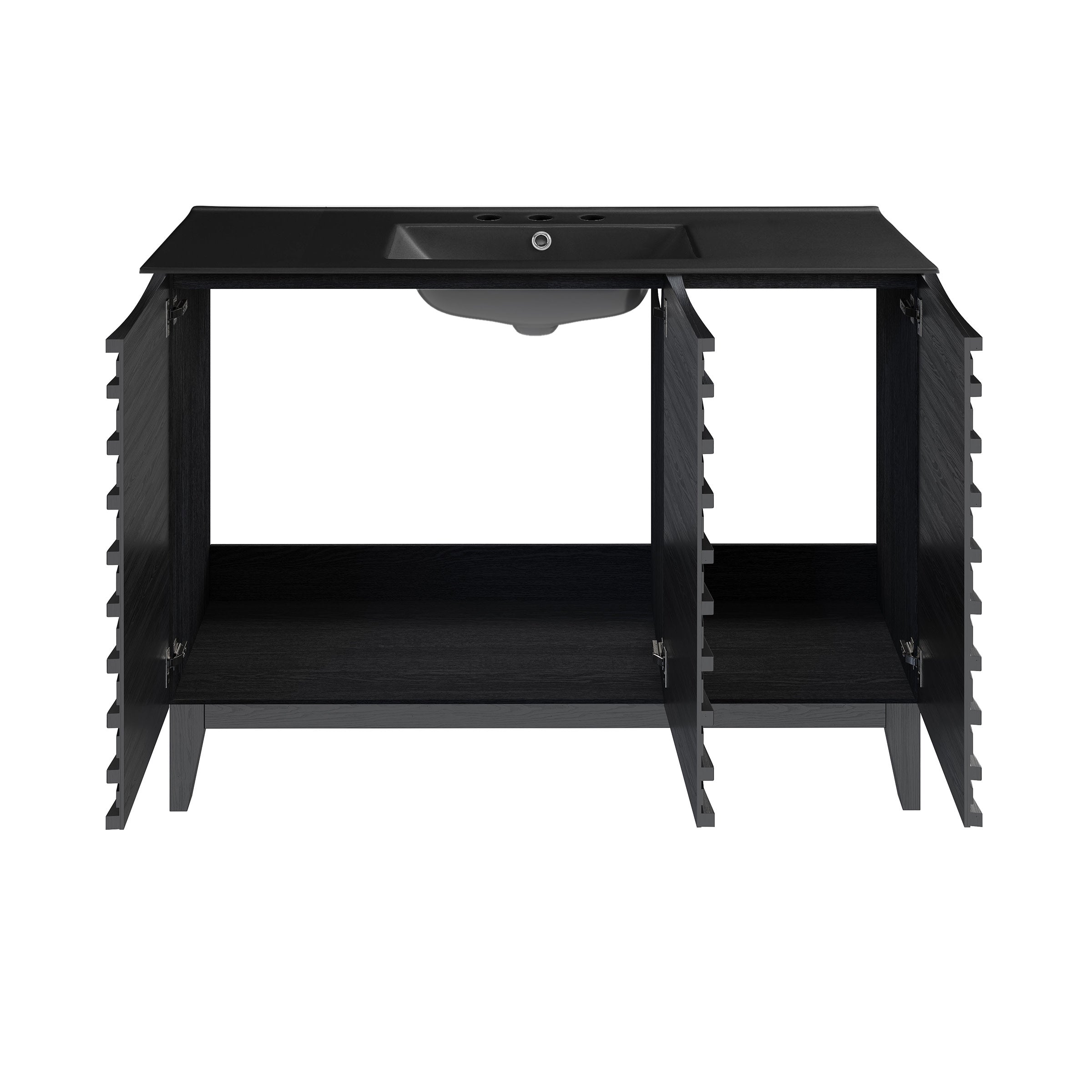 Black Oak / Matte Black / 3-Hole