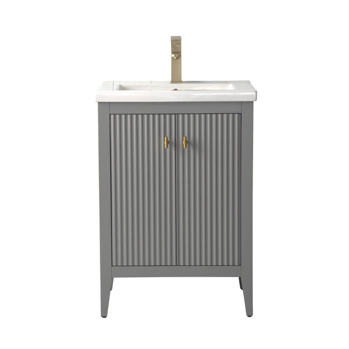 Linear Cashmere Gray / Golden Brushed