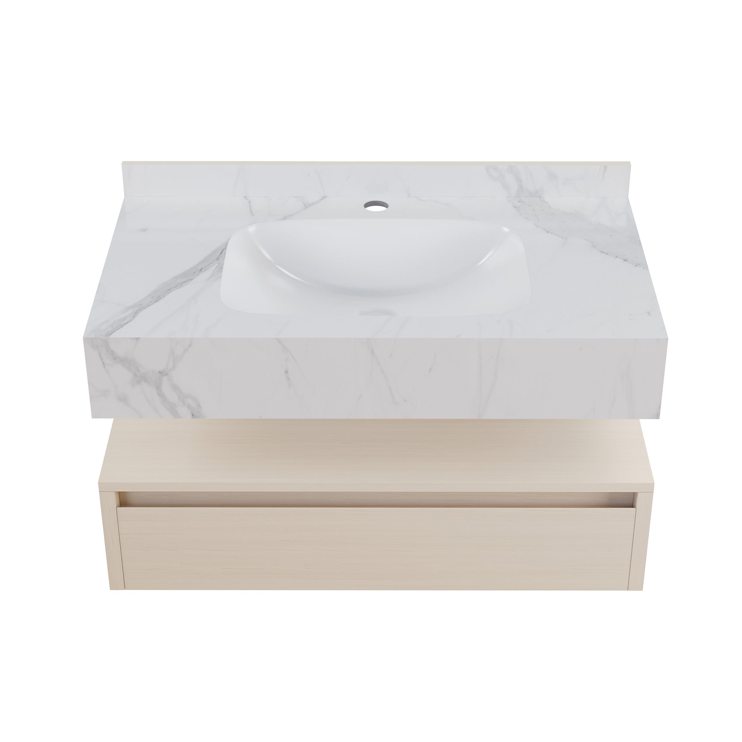 White Oak / White Marble