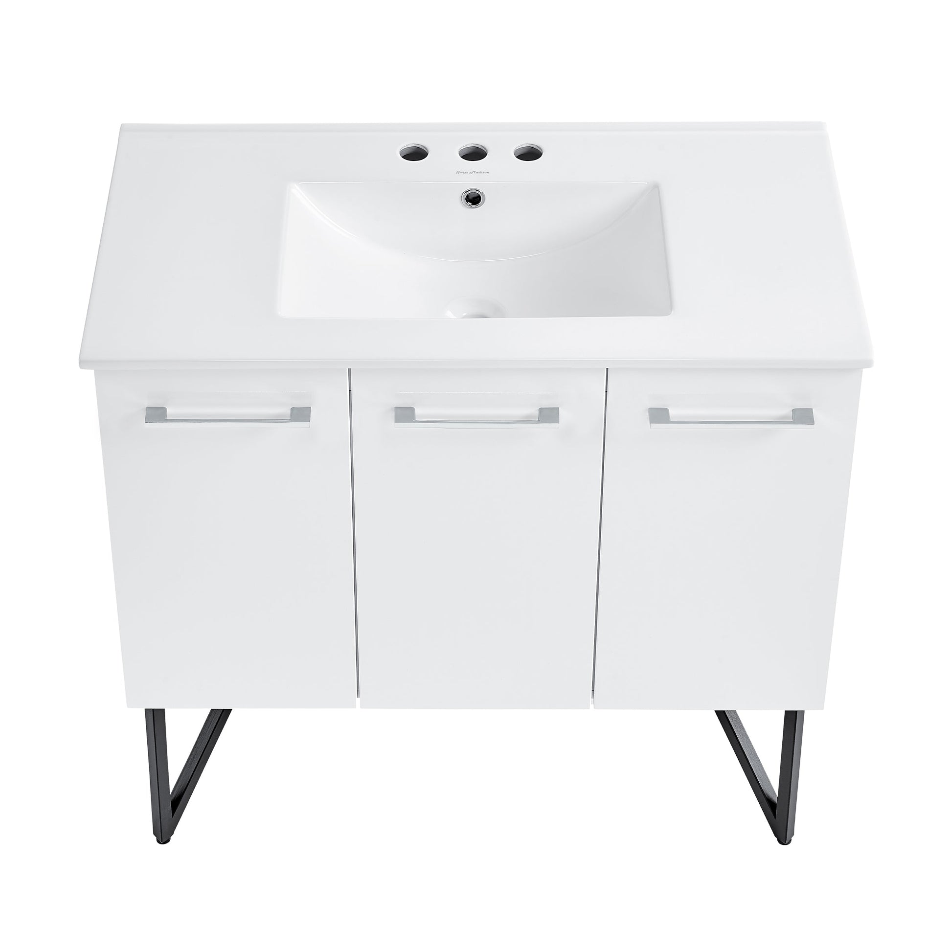 White / White / 3-Hole