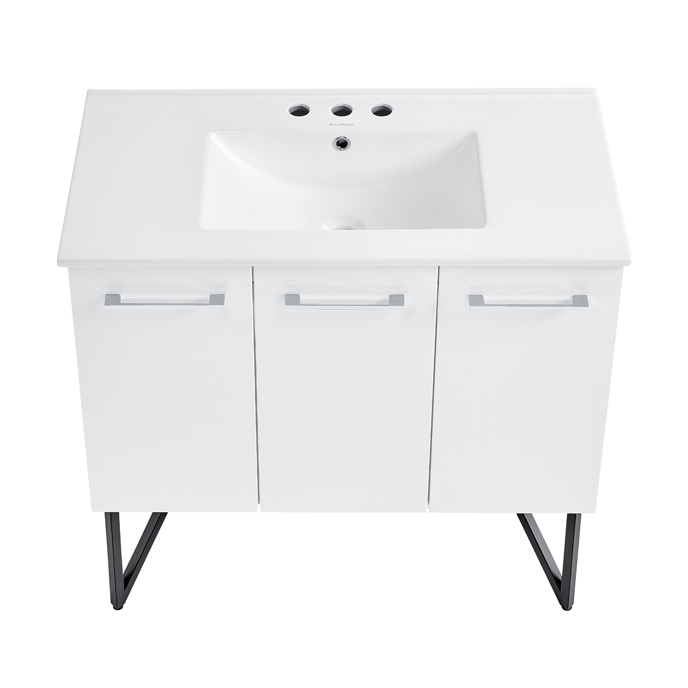 White / White / 3-Hole