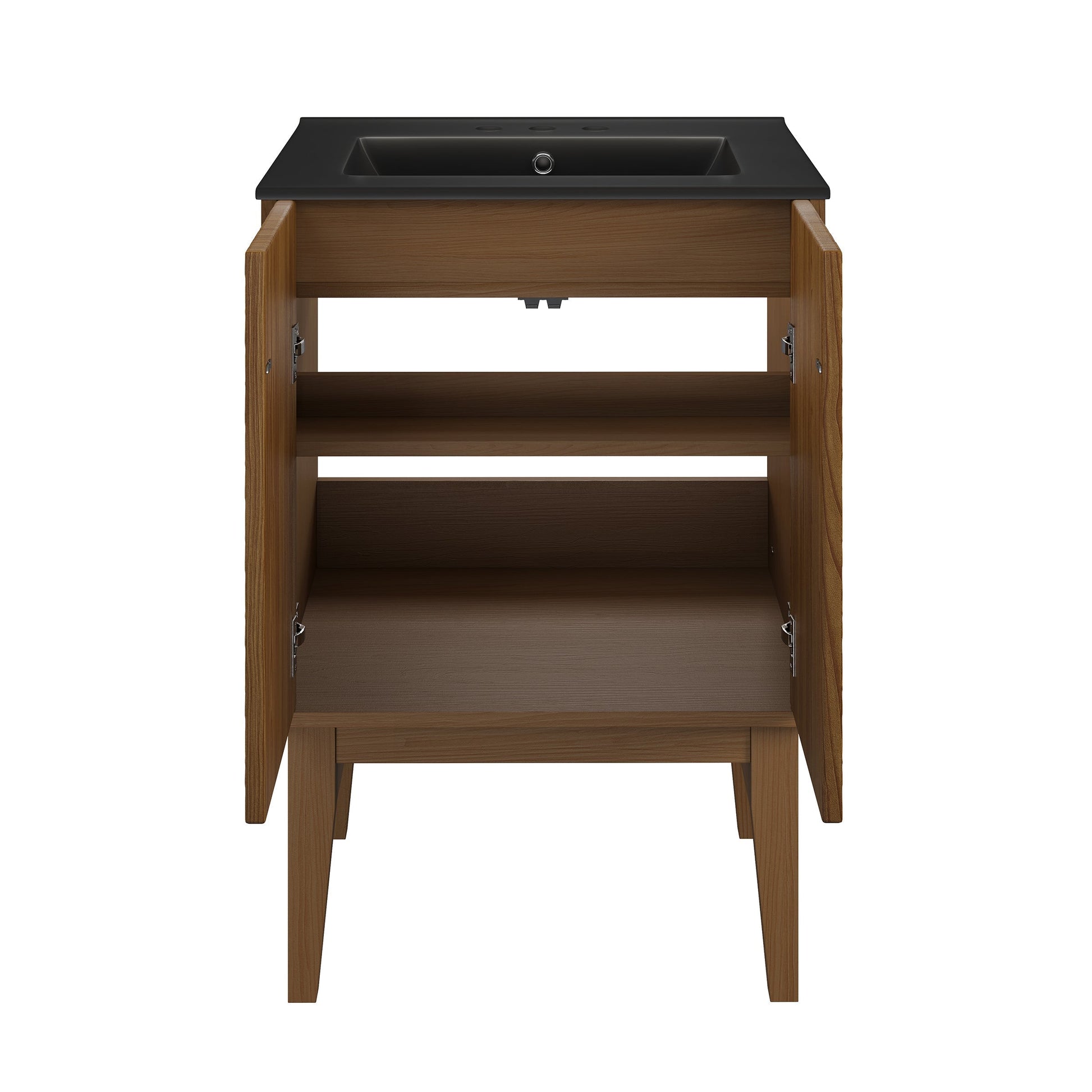 Brown Oak / Matte Black / 3-Hole