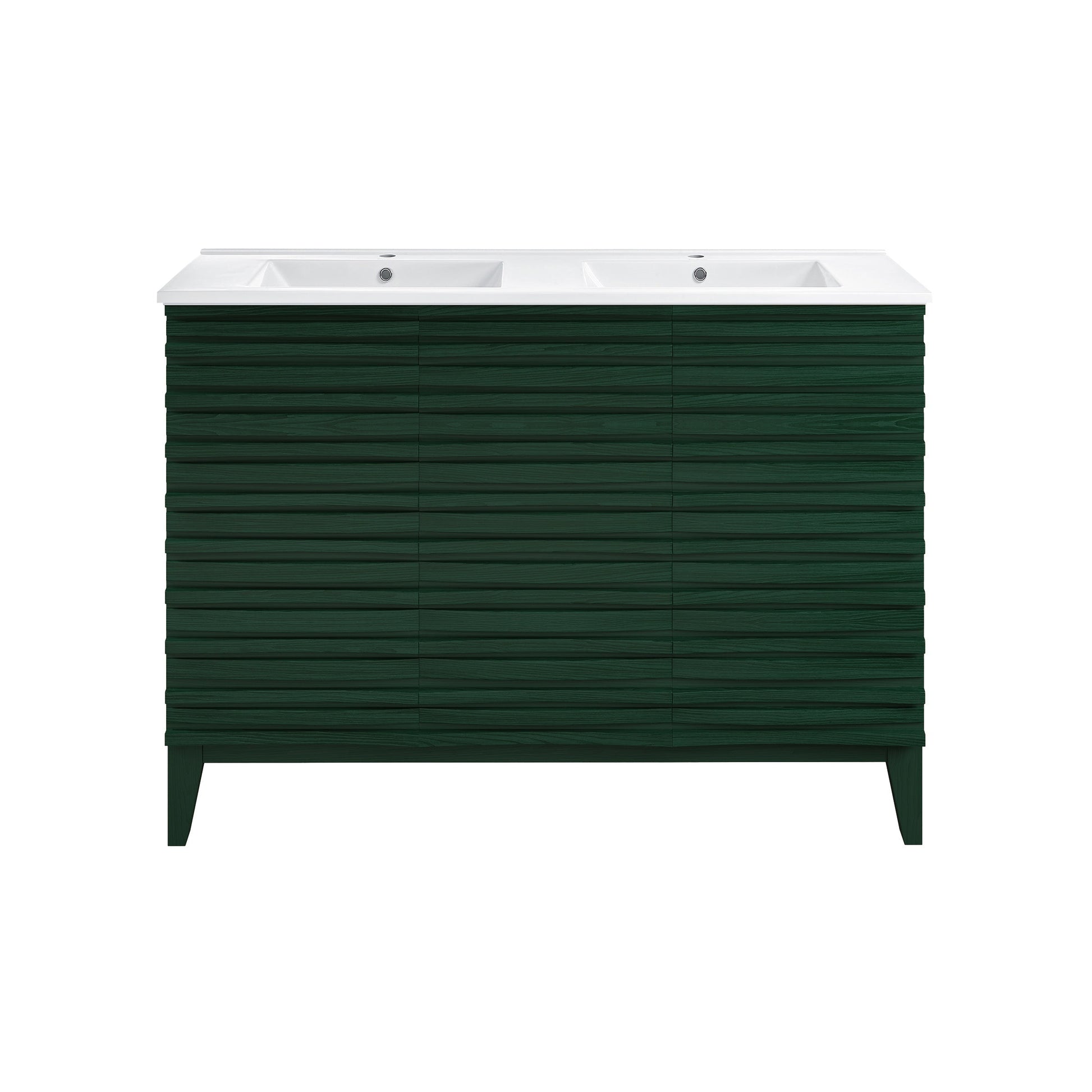 Green Oak / Glossy White / 1-Hole