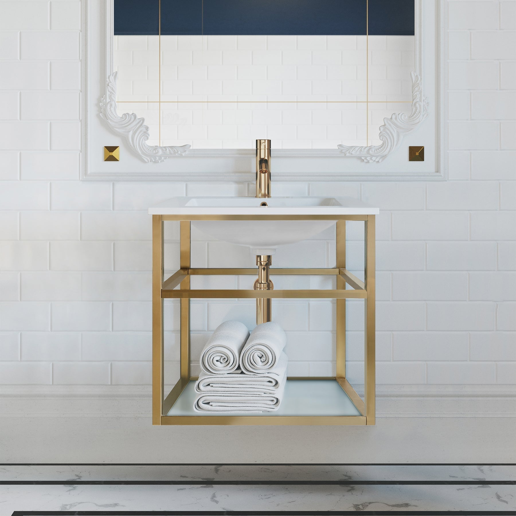 Gold / White / 1-Hole