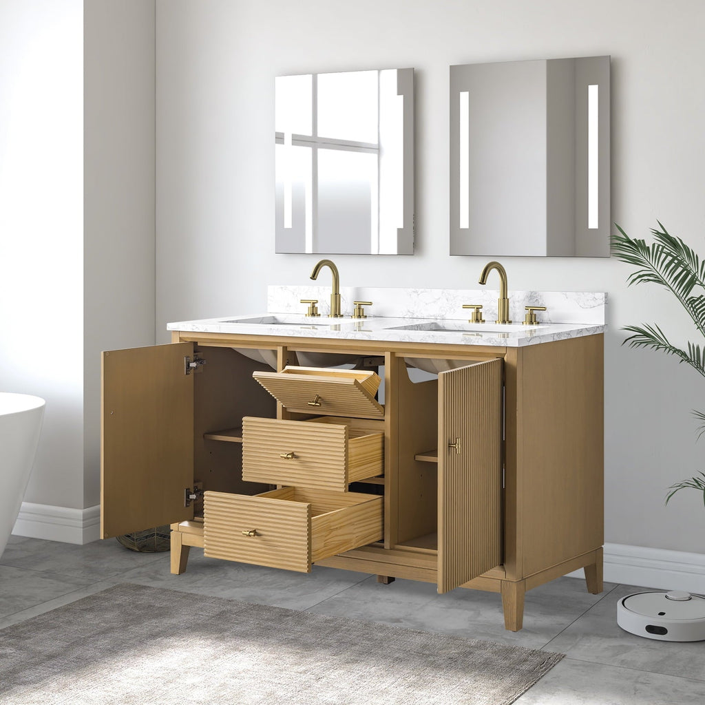 Linear Natural Oak / Golden Brushed