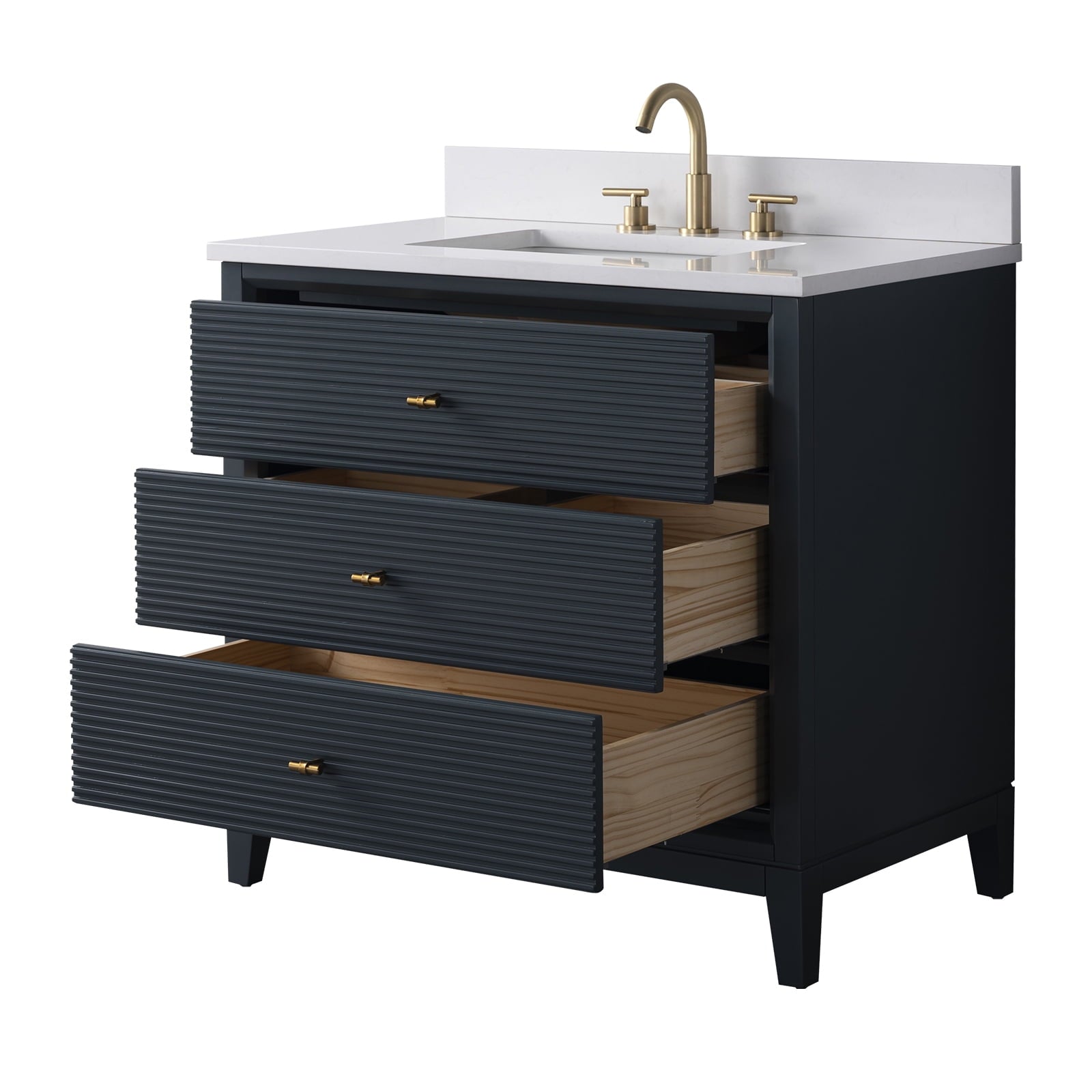 Linear Vintage Spruce Blue / Brushed Nickel