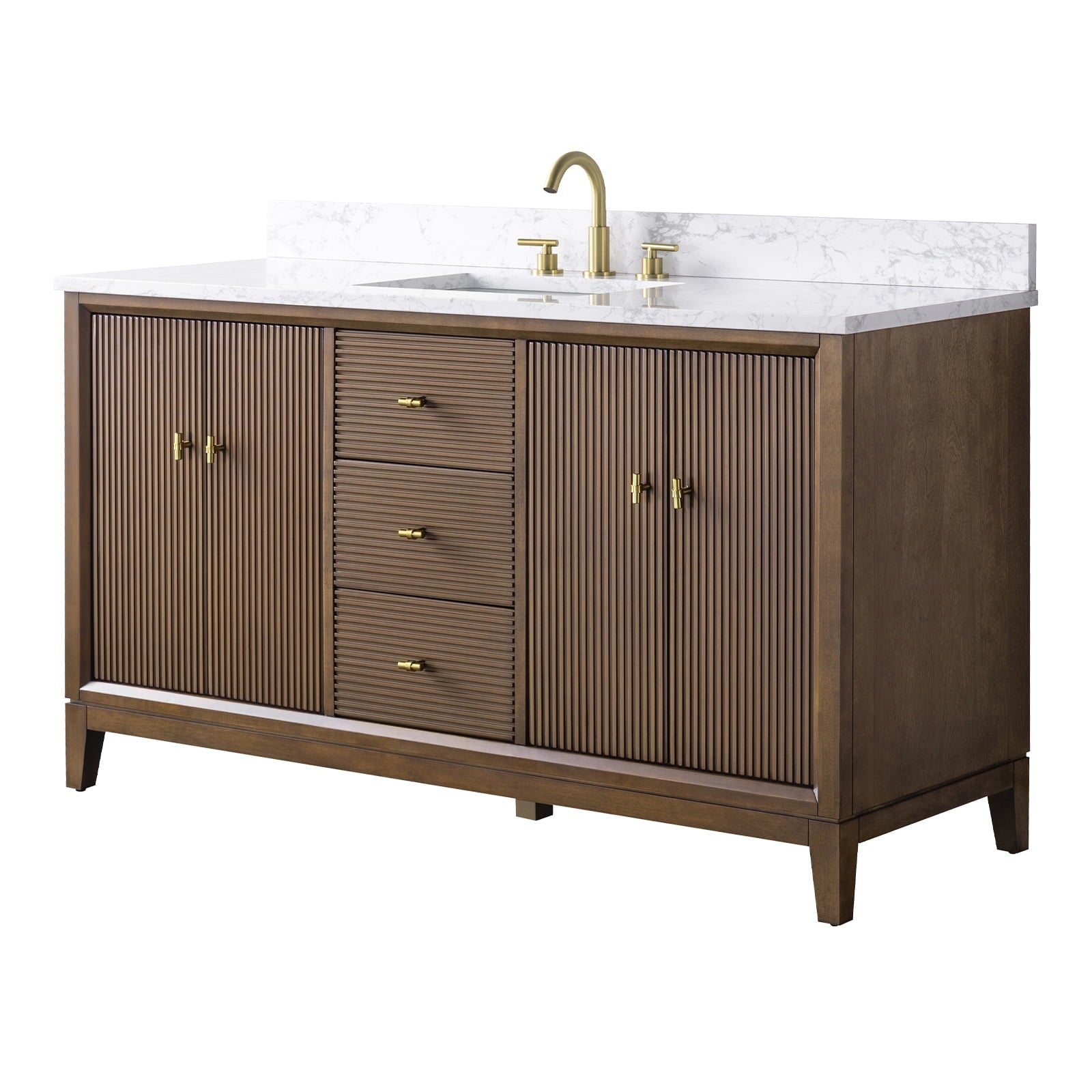 Linear Walnut / Golden Brushed
