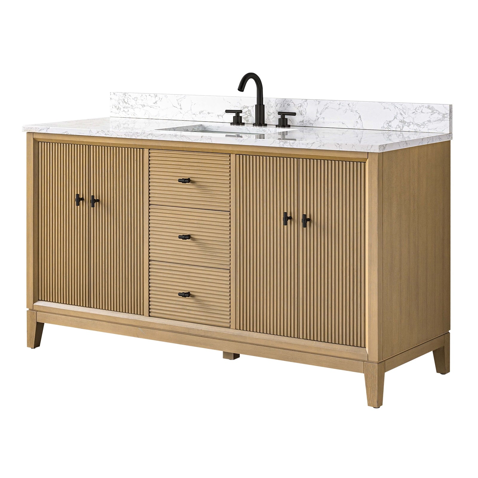 Linear Natural Oak / Matte Black