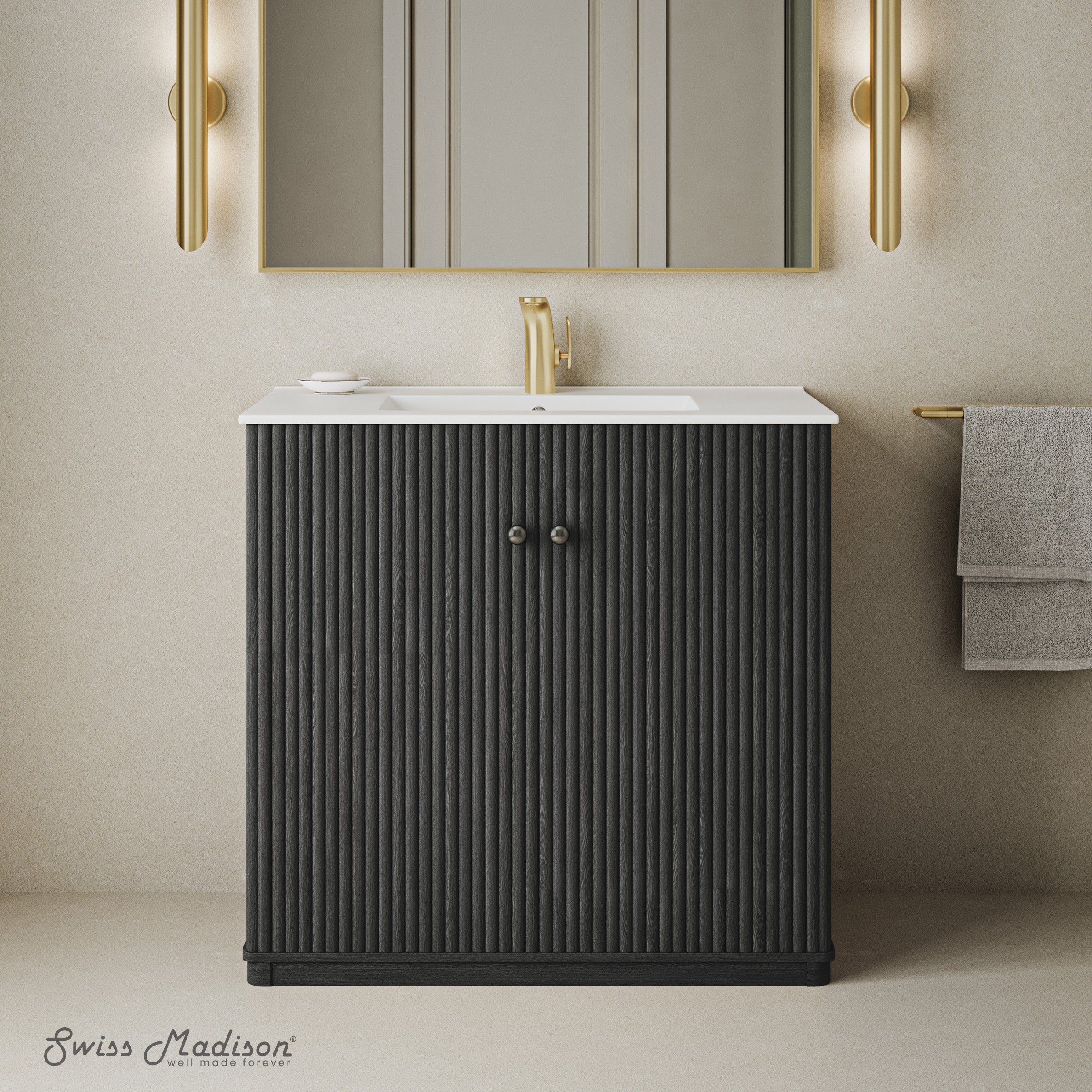 Black Oak / White / 1-Hole