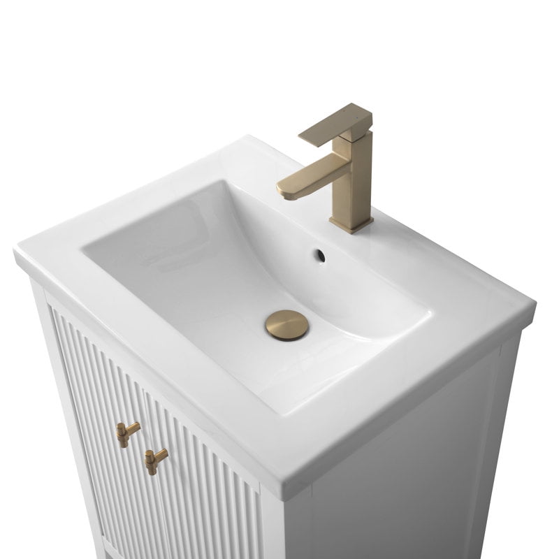 Linear White / Golden Brushed