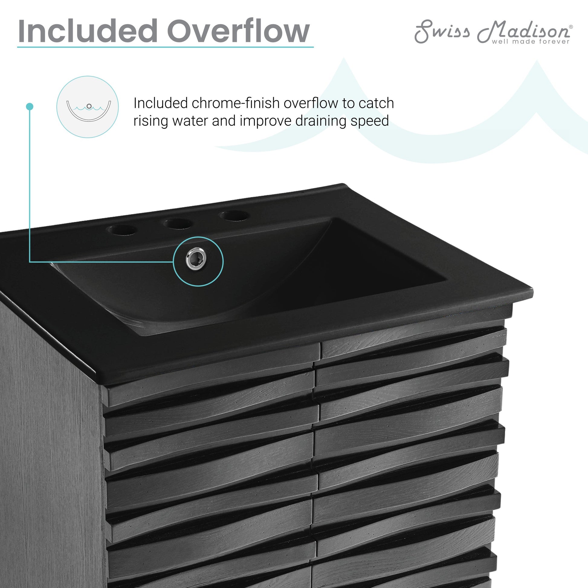 Black Oak / Matte Black / 3-Hole