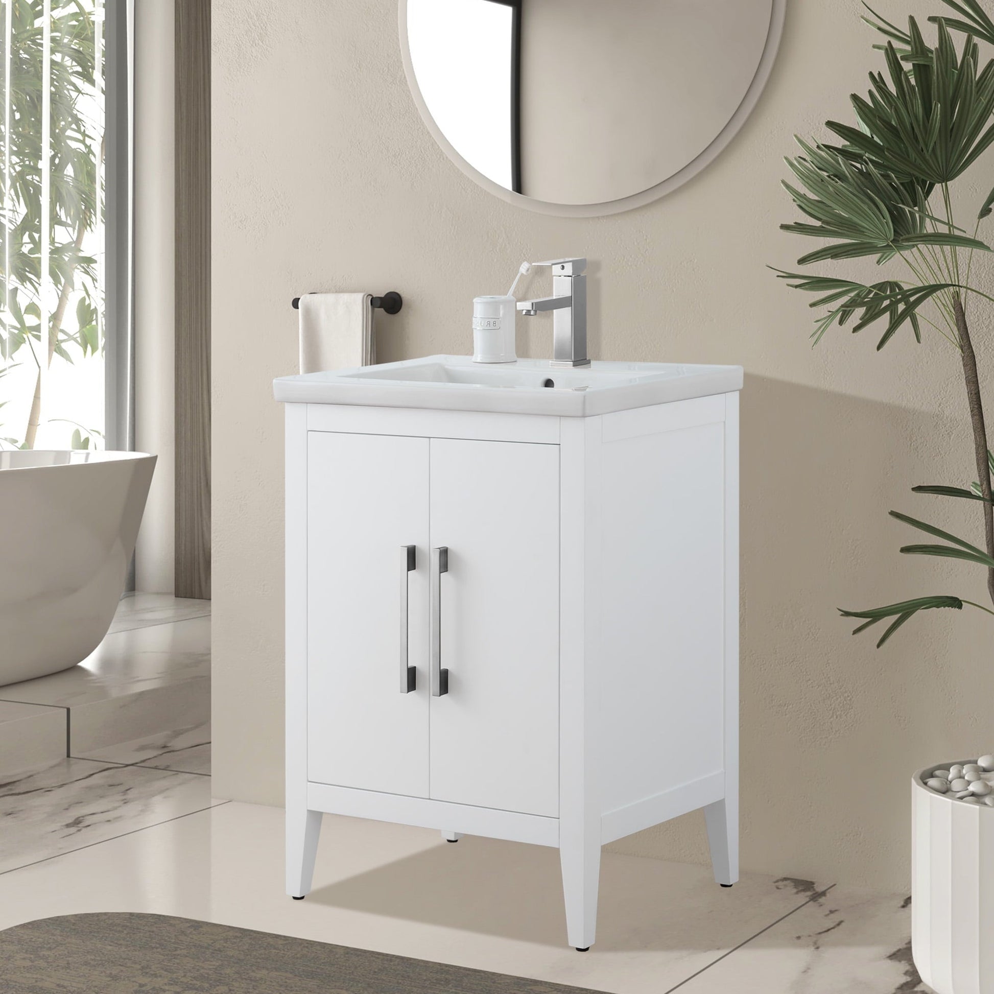 White / Brushed Nickel