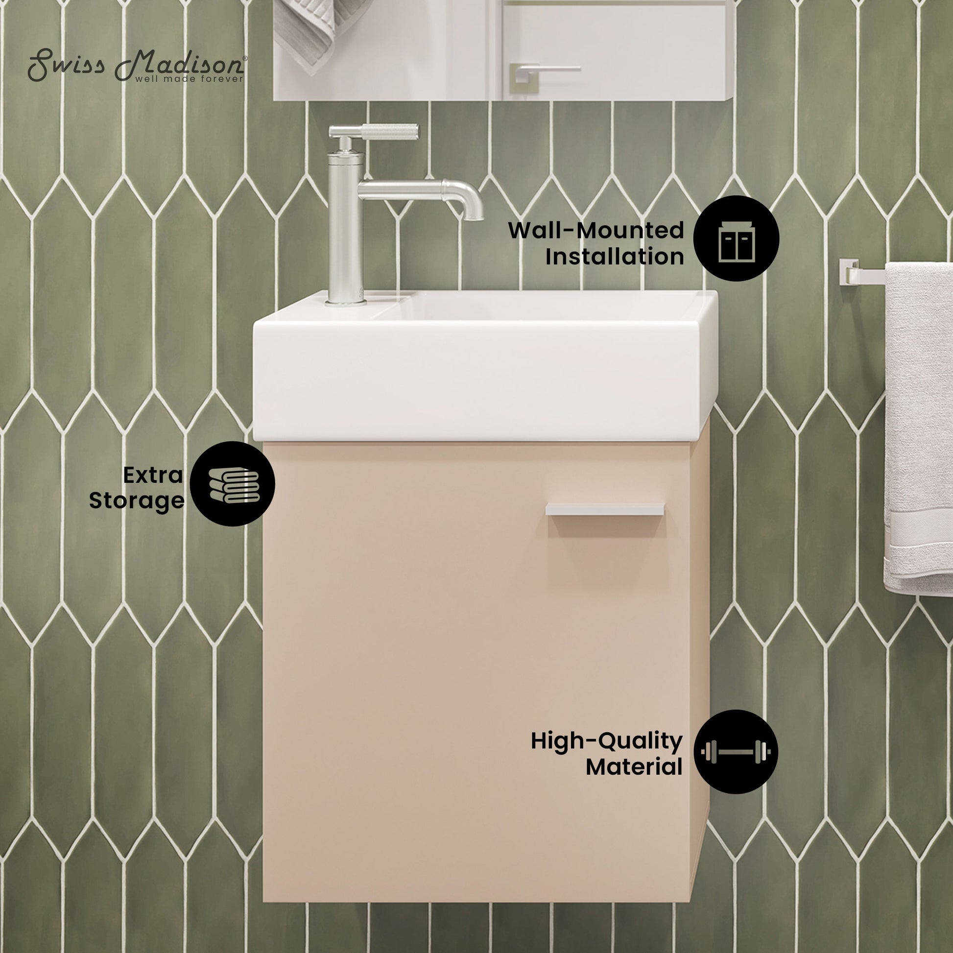 Tan / White / 1-Hole