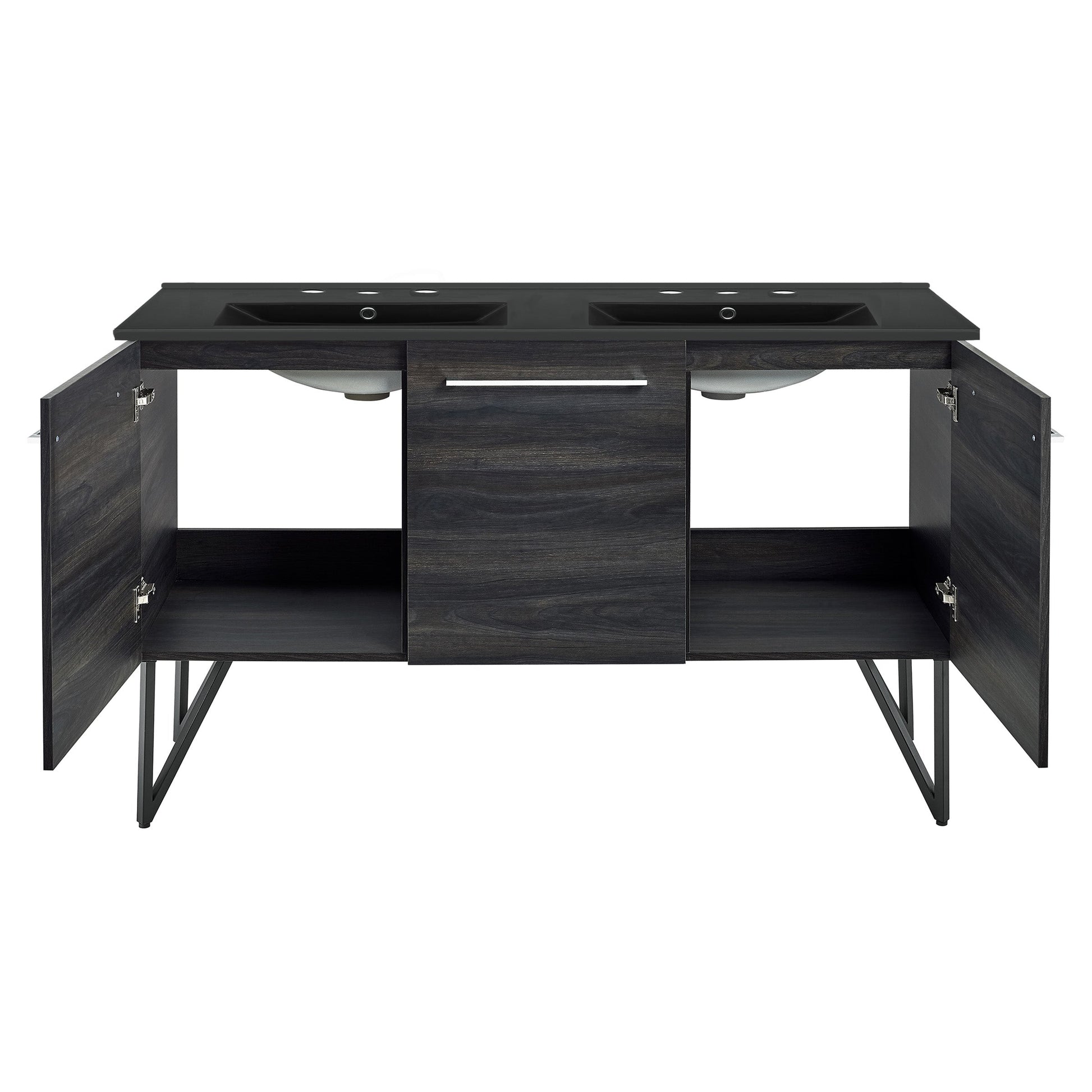 Black Walnut / Matte Black / 3-Hole