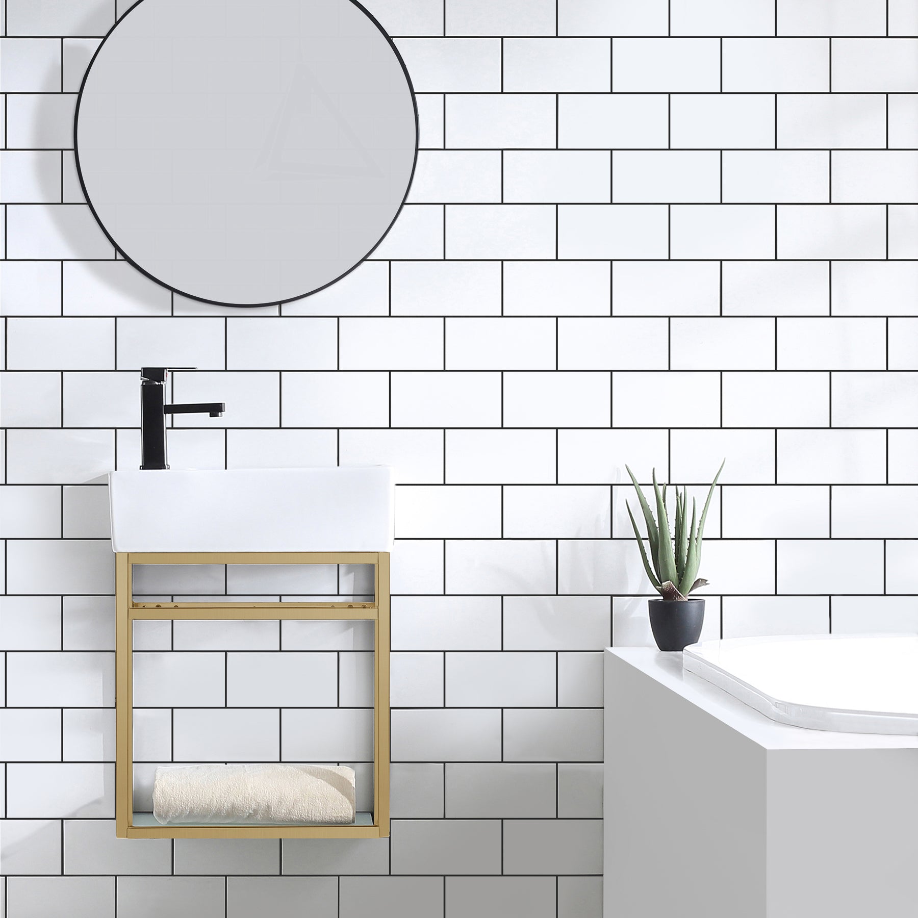 Gold / White / 1-Hole