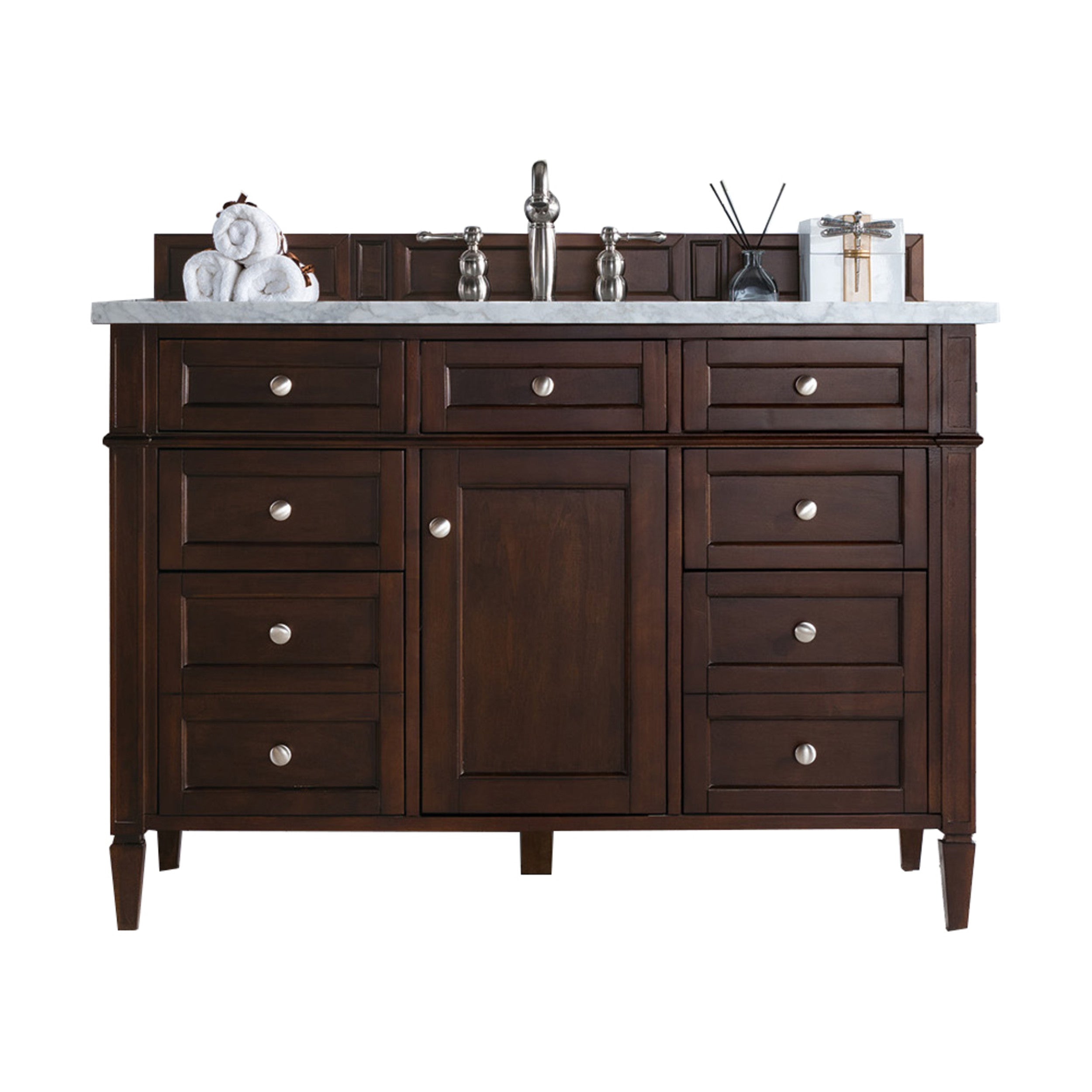 Burnished Mahogany / Eternal Jasmine Pearl - 3 Faucet Holes