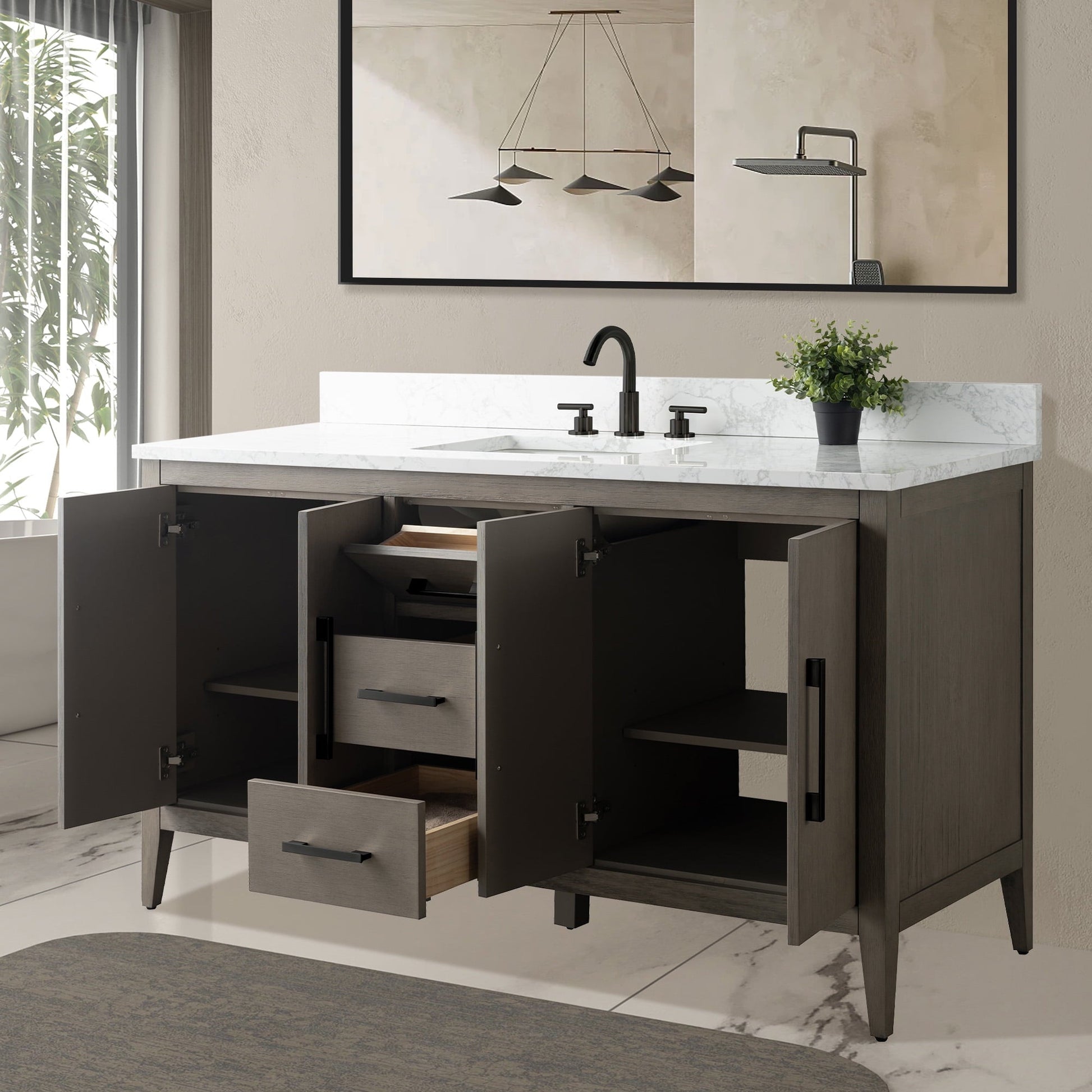 Driftwood Gray / Matte Black