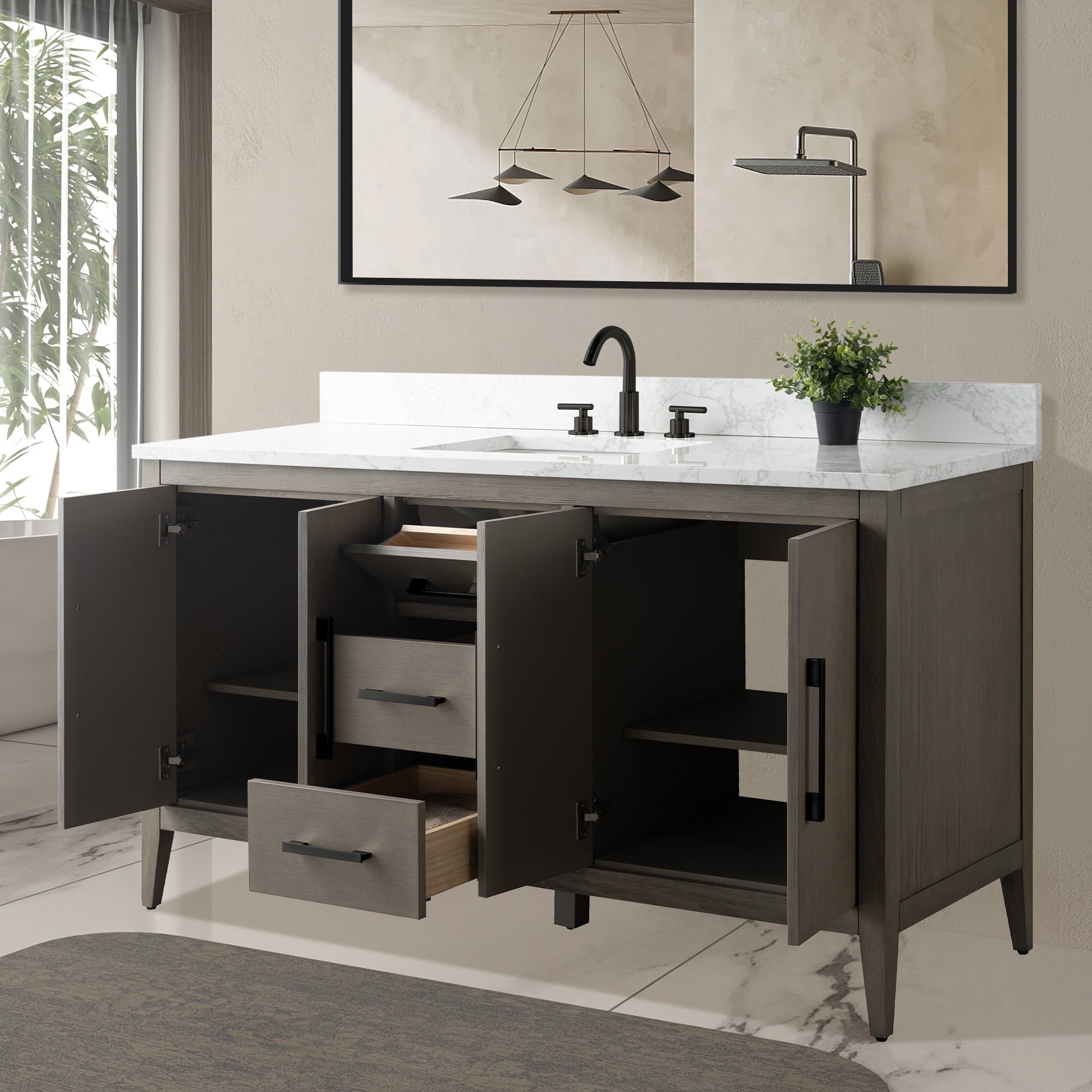 Driftwood Gray / Matte Black