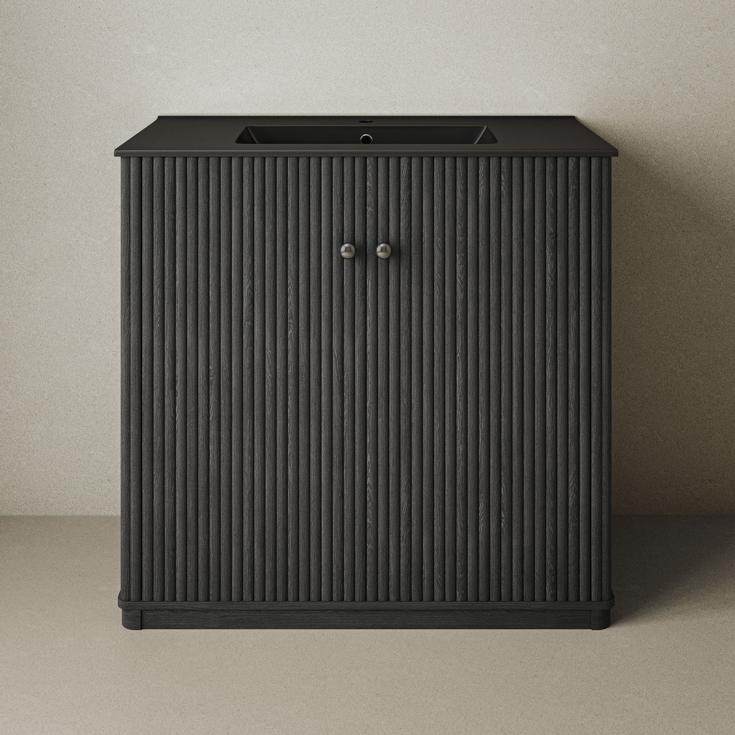 Black Oak / Black / 1-Hole