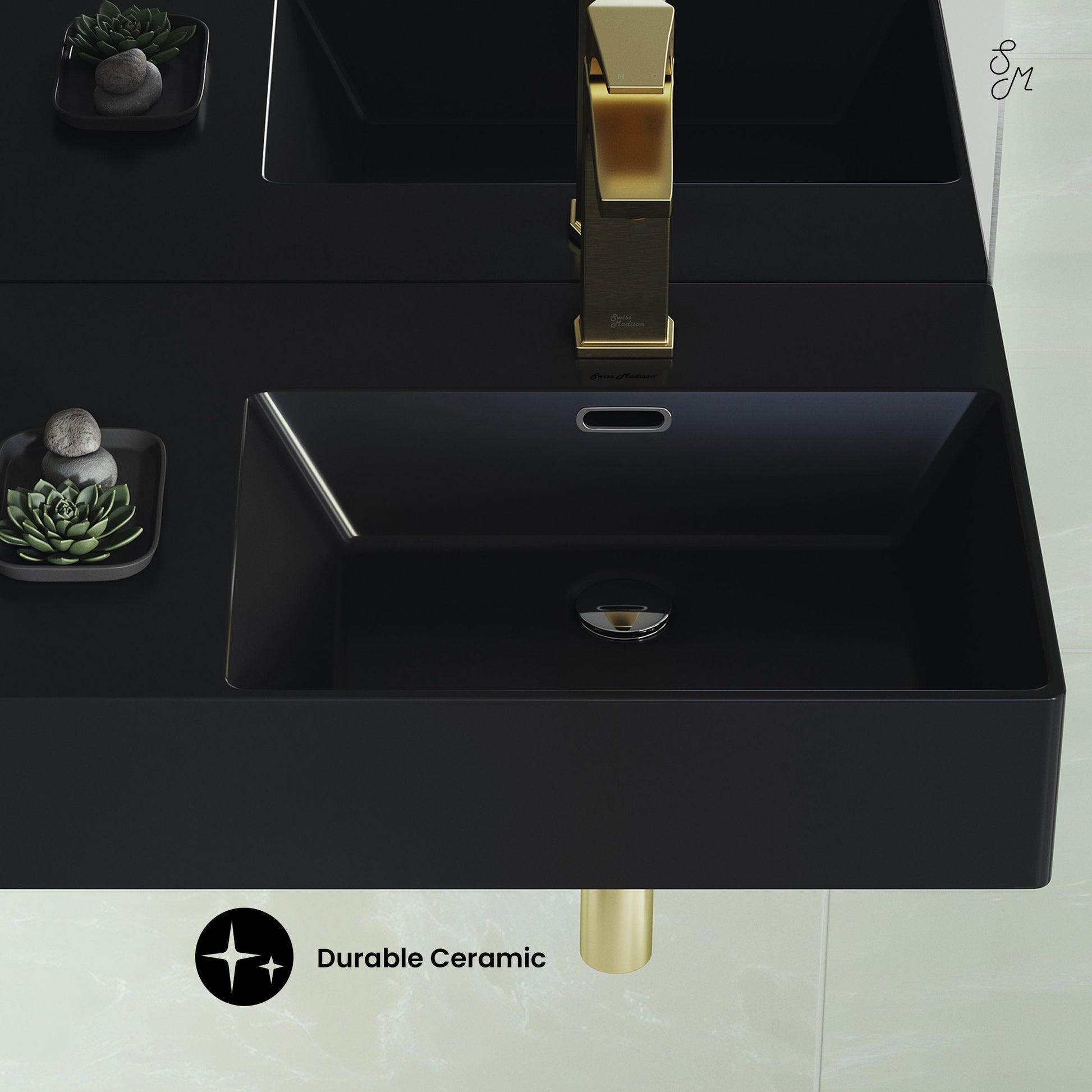 Matte Black / 1-Hole / Right