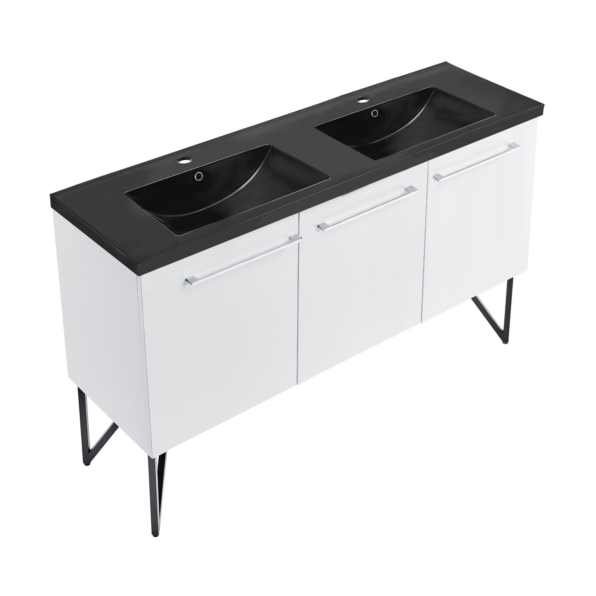 White / Matte Black / 1-Hole