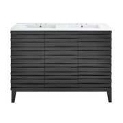 Black Oak / Glossy White / 3-Hole