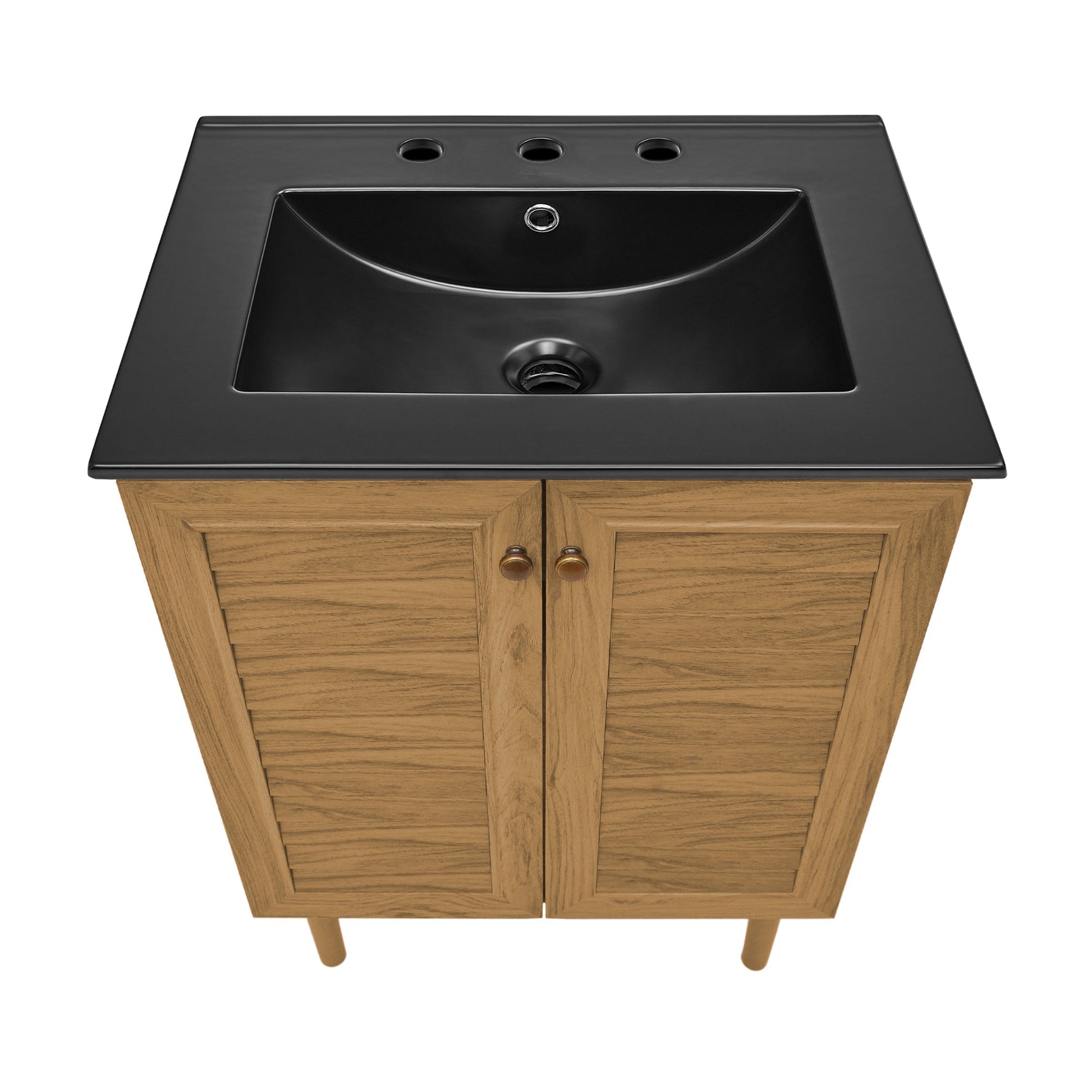 Golden Oak / Matte Black / 3-Hole