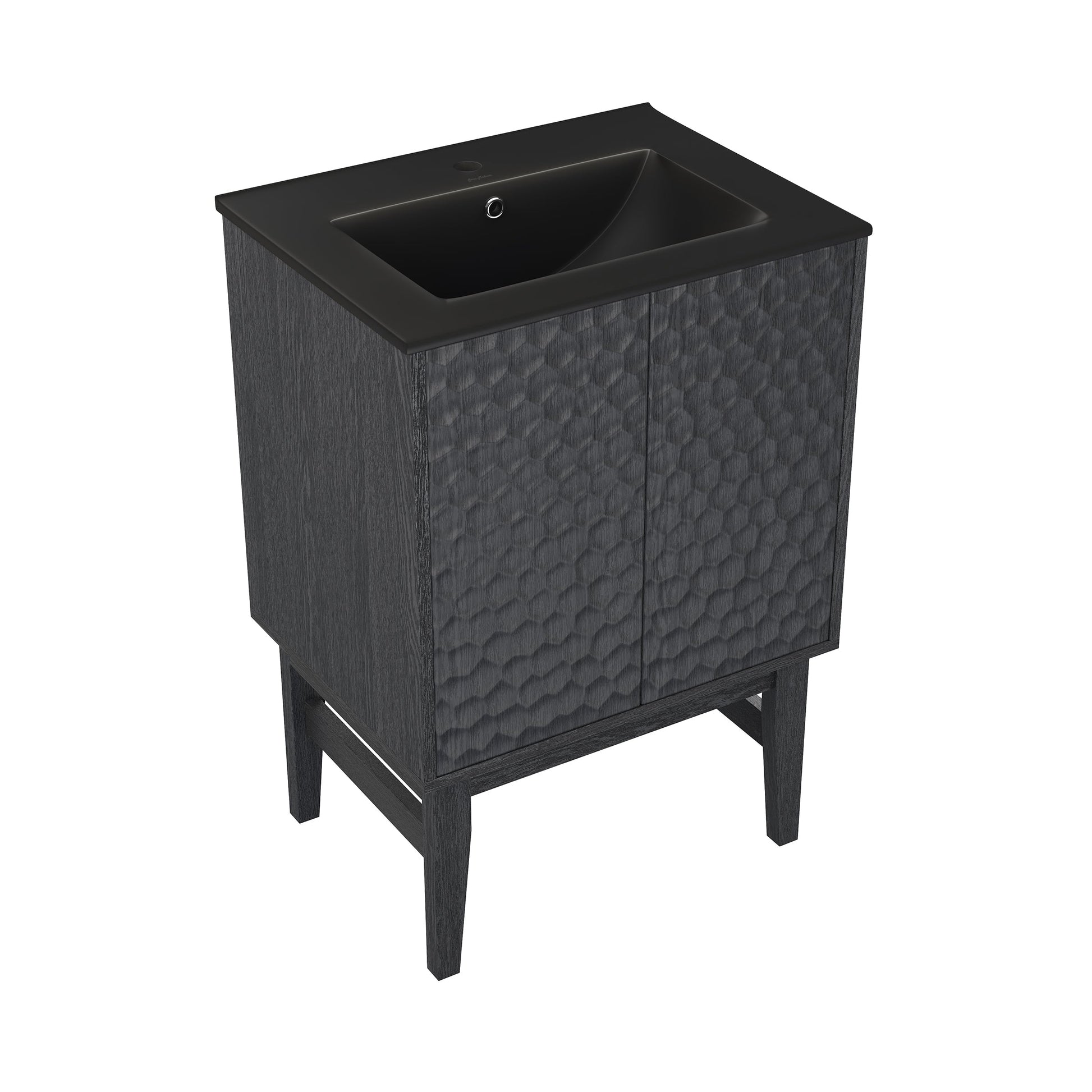 Black Oak / Matte Black / 1-Hole