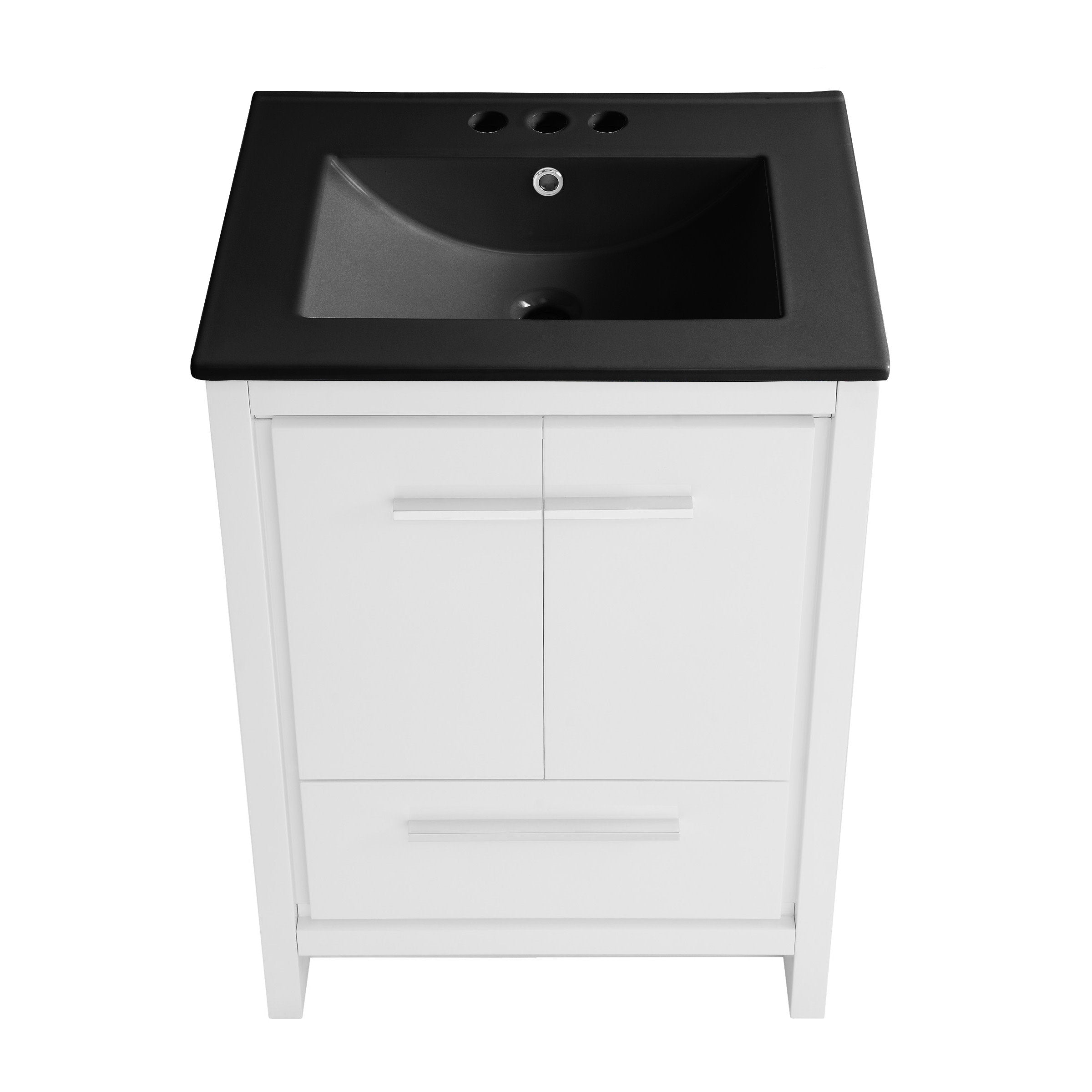 White / Matte Black / 3-Hole