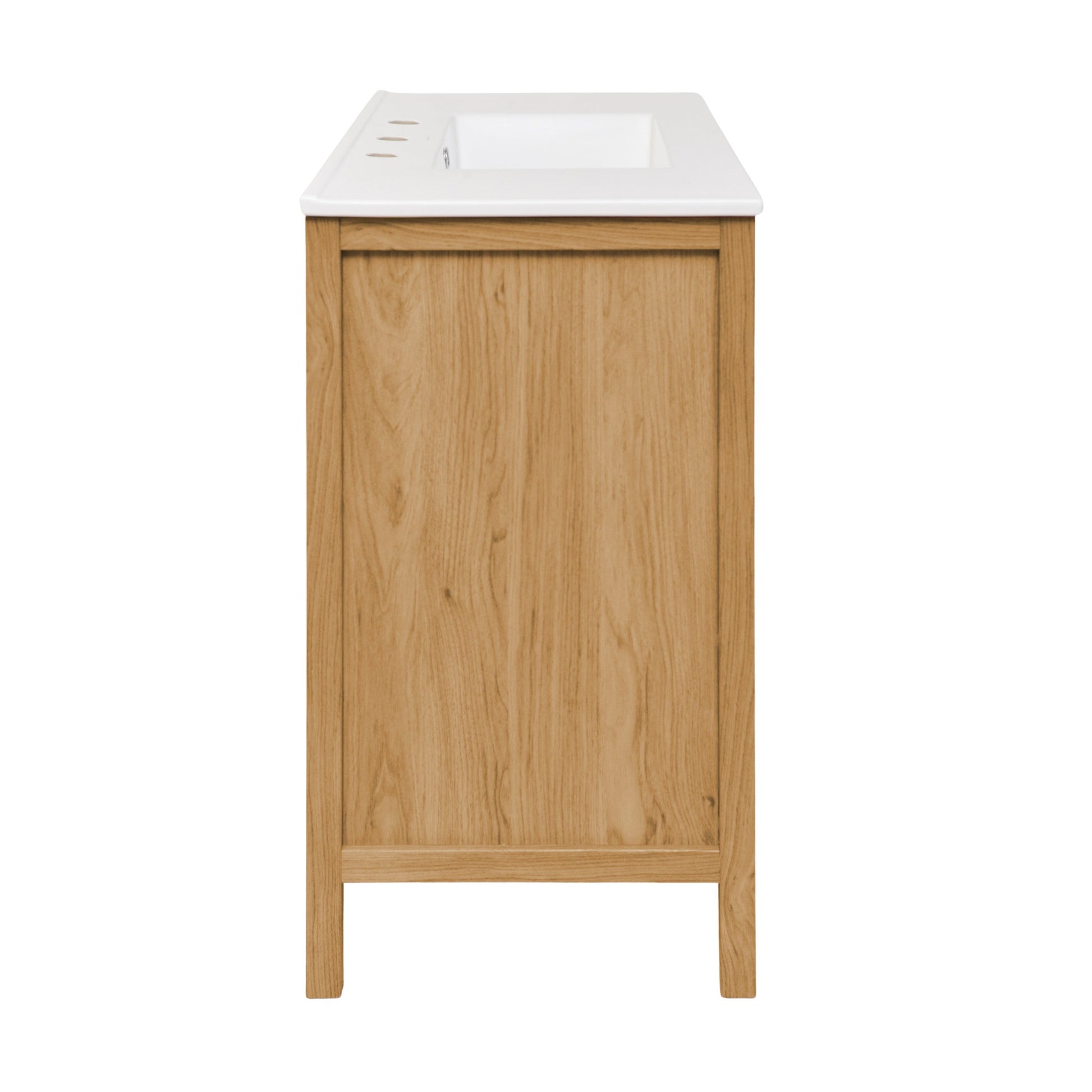 Golden Oak / White / 3-Hole