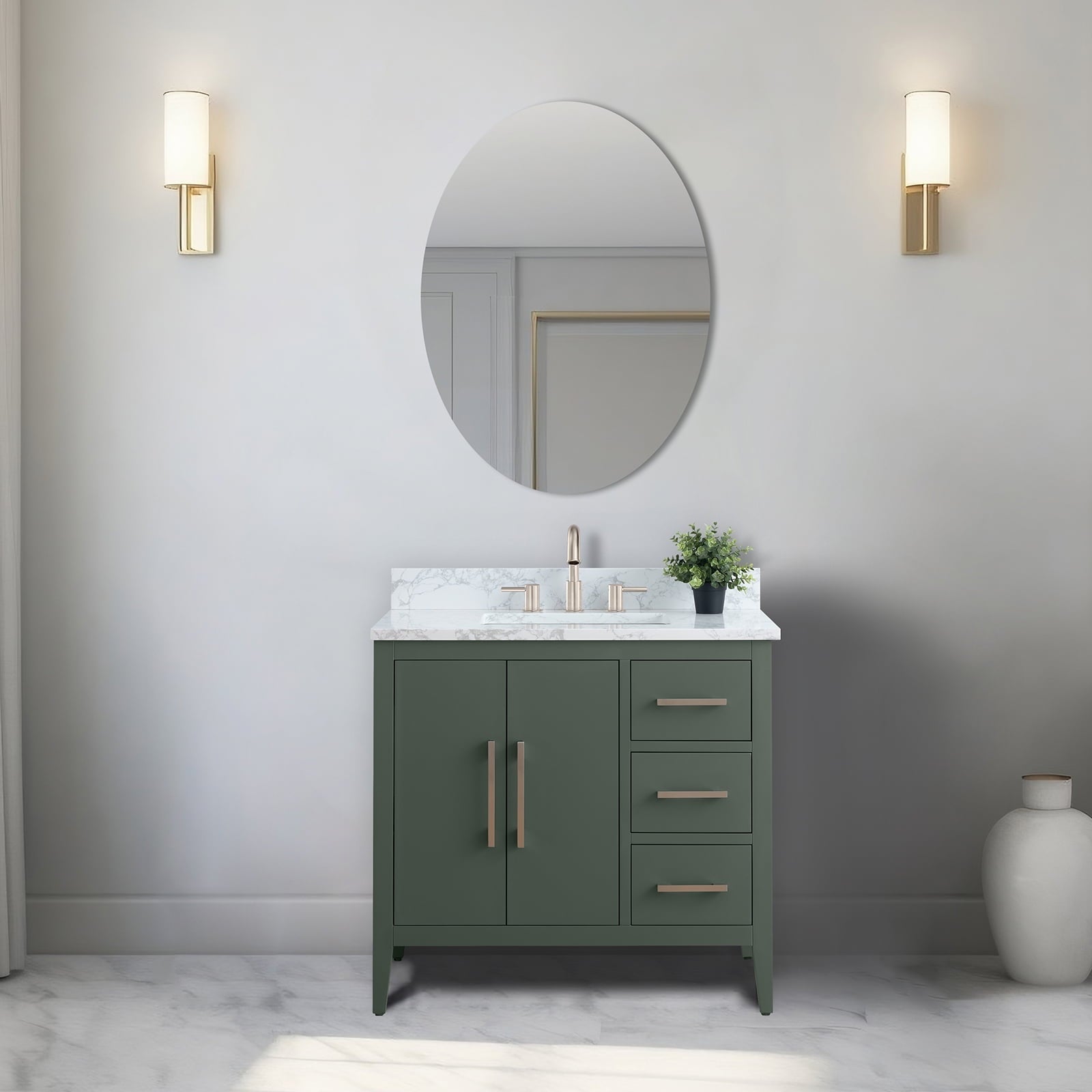 Vintage Green / Brushed Nickel