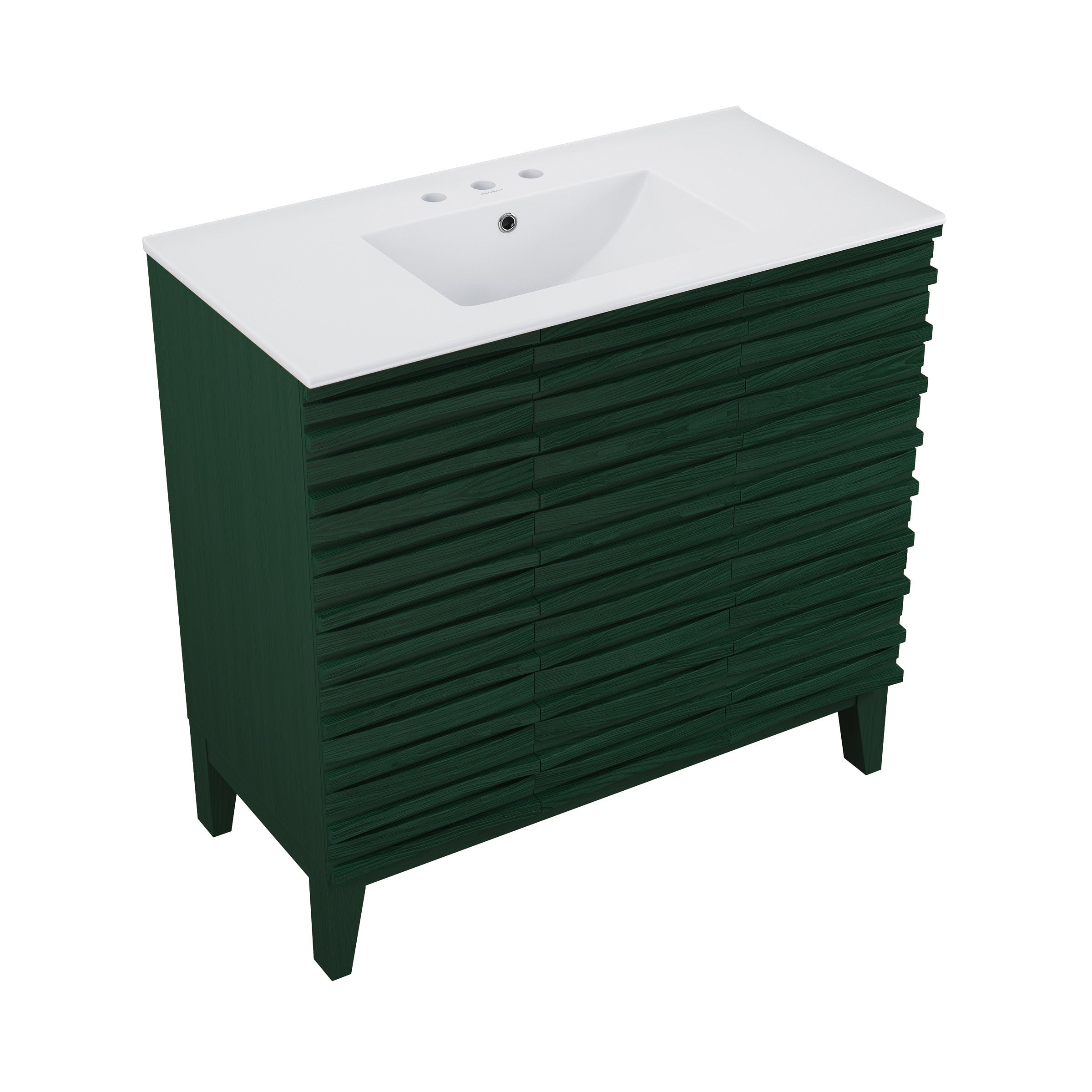 Green Oak / White / 3-Hole