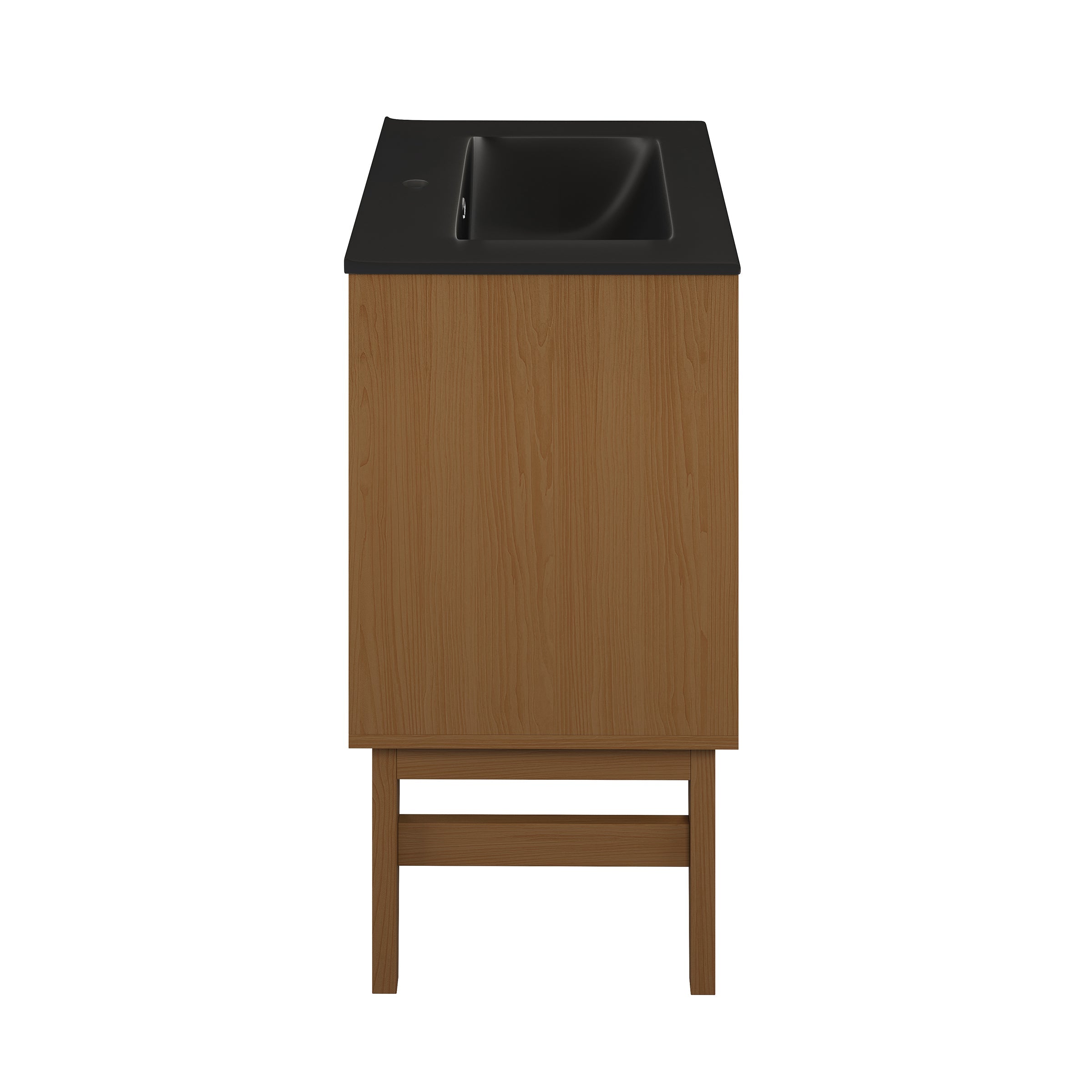 Brown Oak / Matte Black / 1-Hole