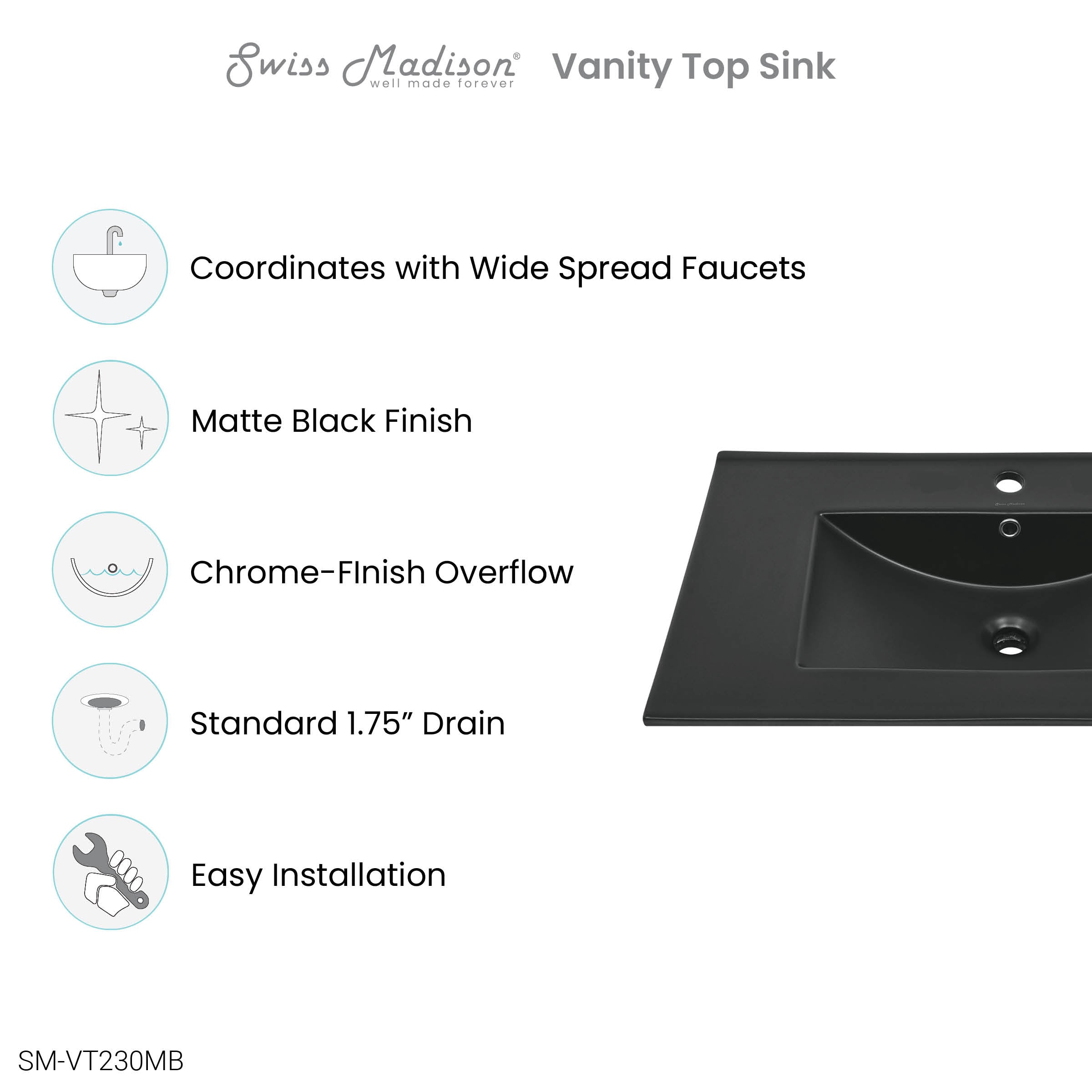 Matte Black / 1-Hole