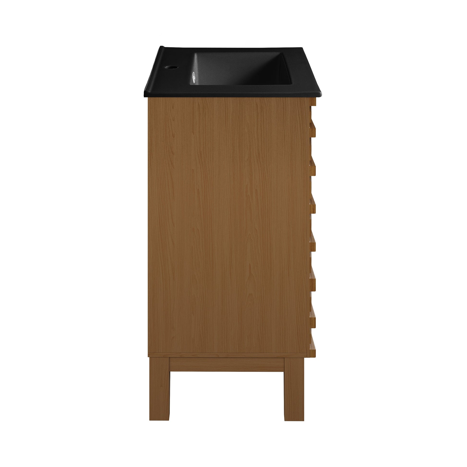 Brown Oak / Matte Black
