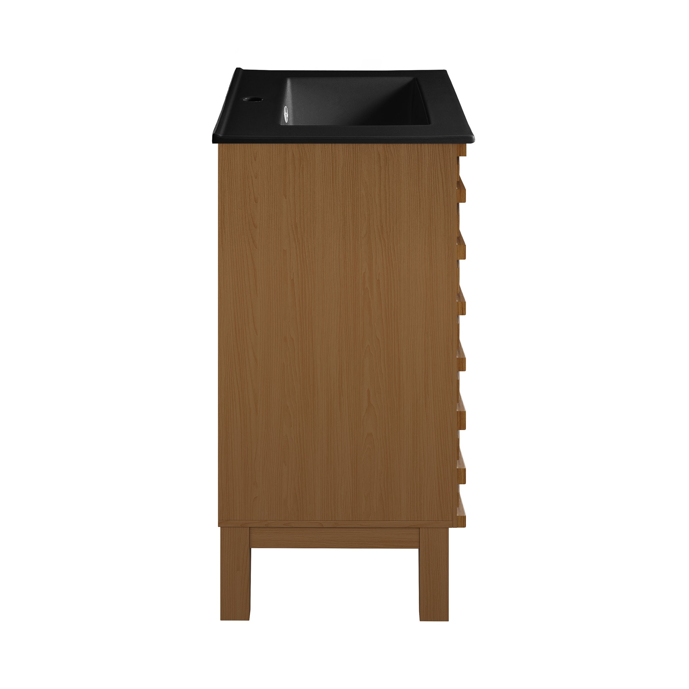 Brown Oak / Matte Black