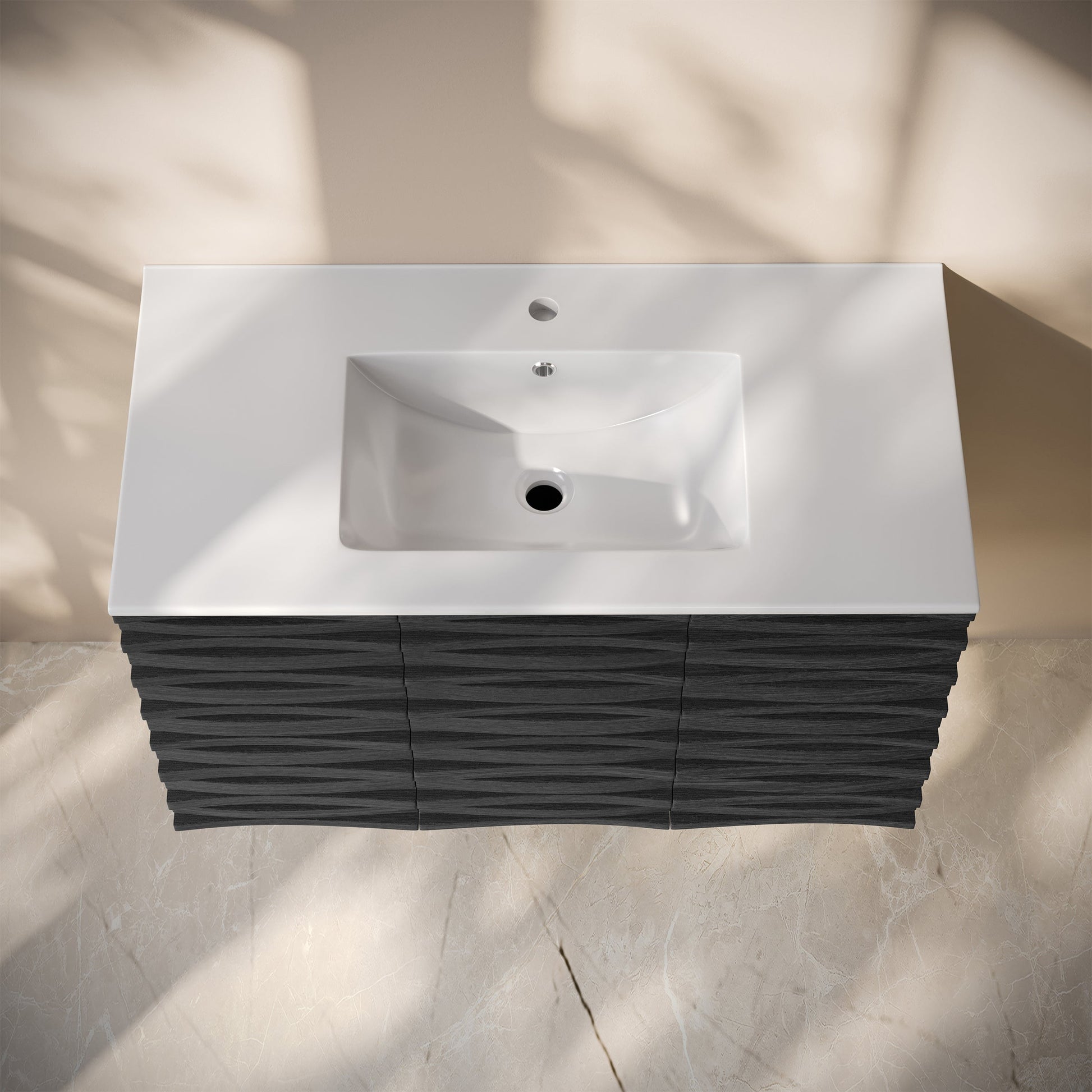 Black Oak / White / 1-Hole