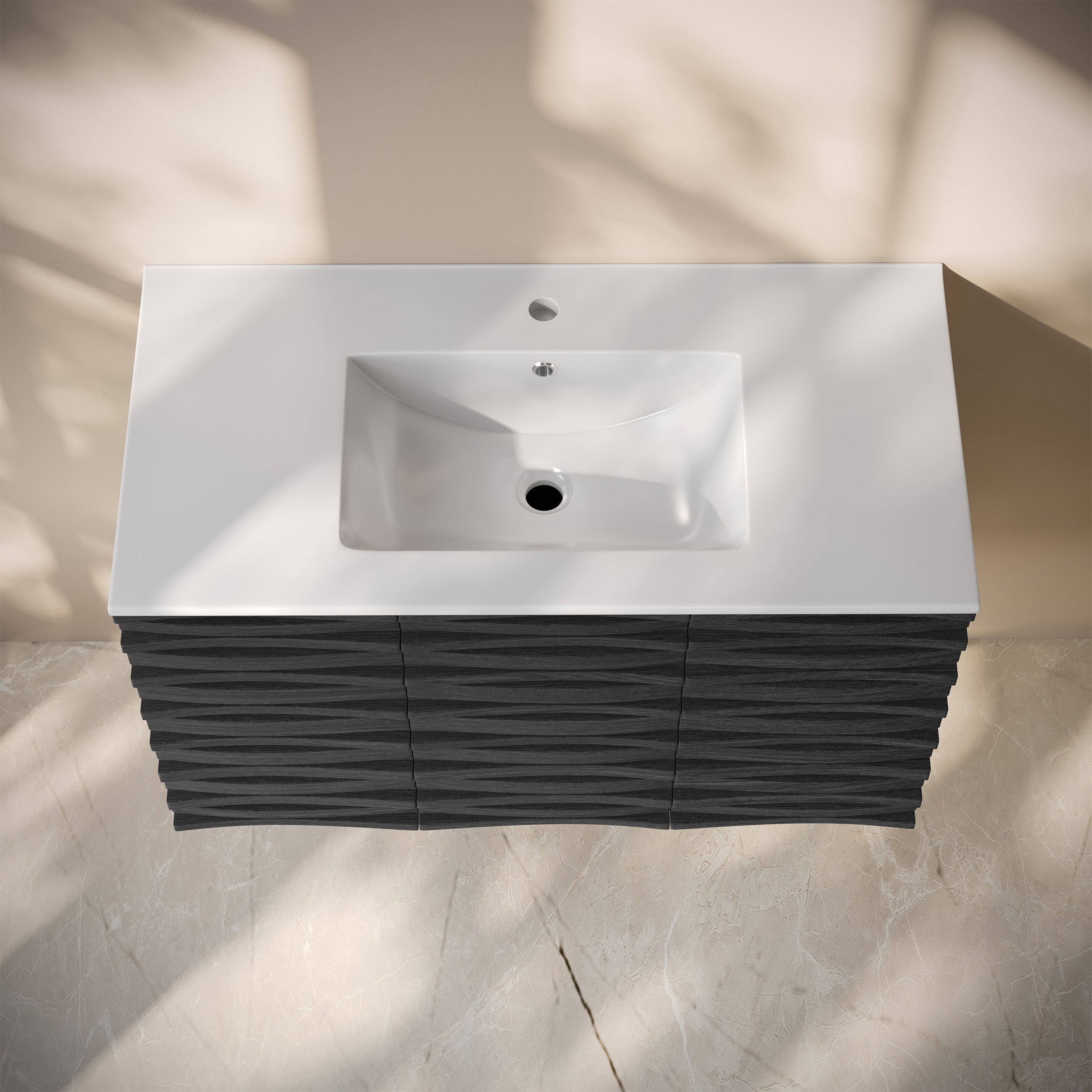 Black Oak / White / 1-Hole