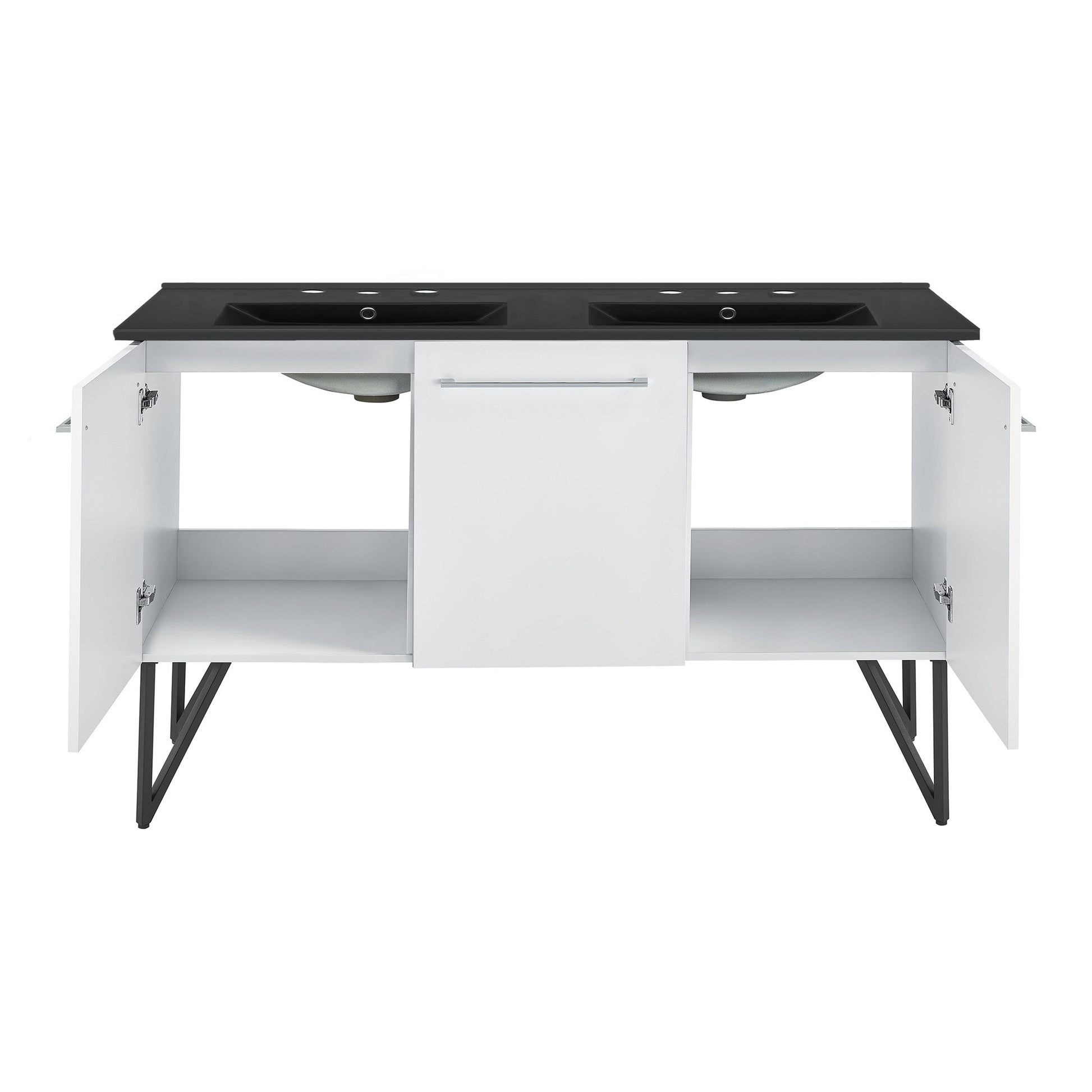 White / Matte Black / 3-Hole