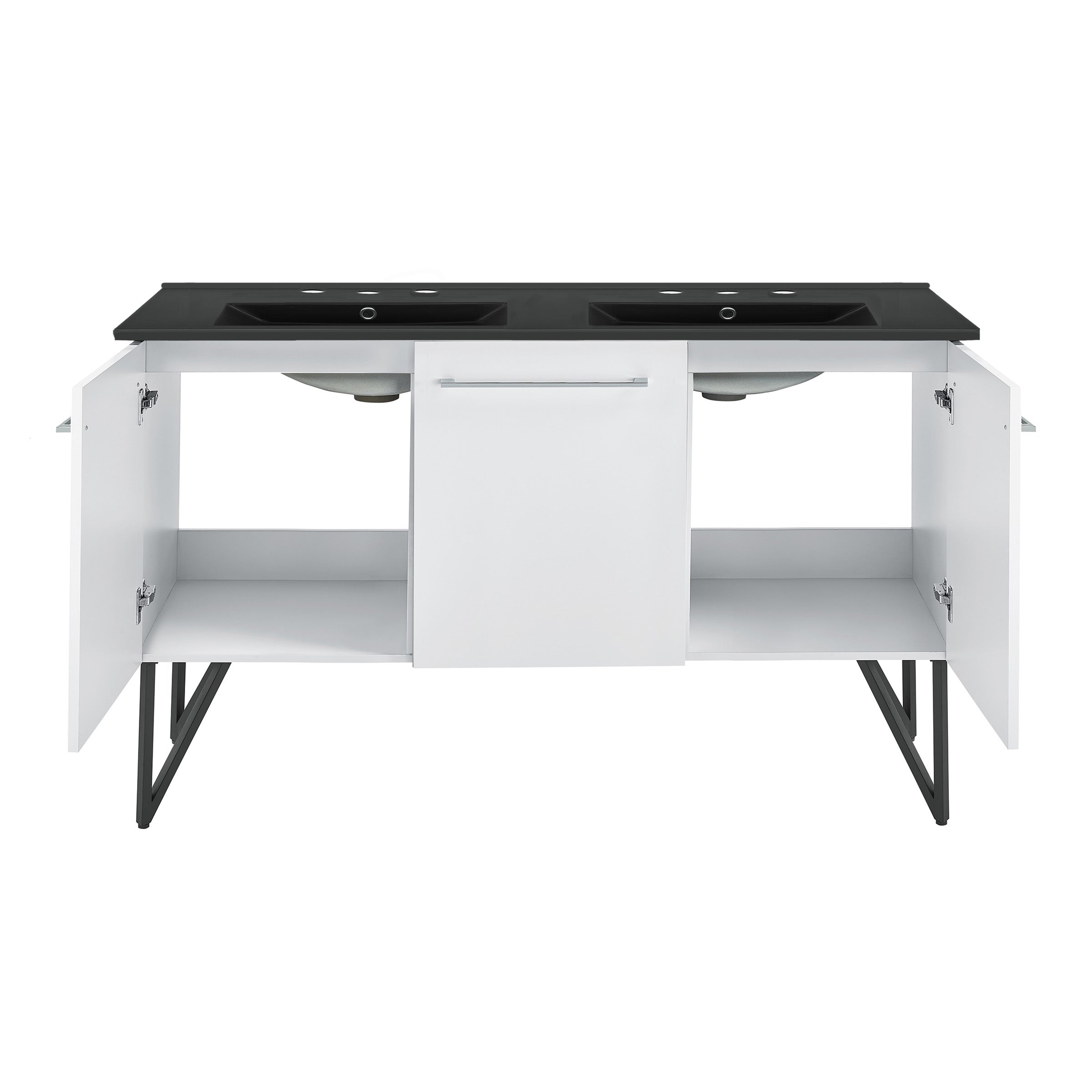 White / Matte Black / 3-Hole