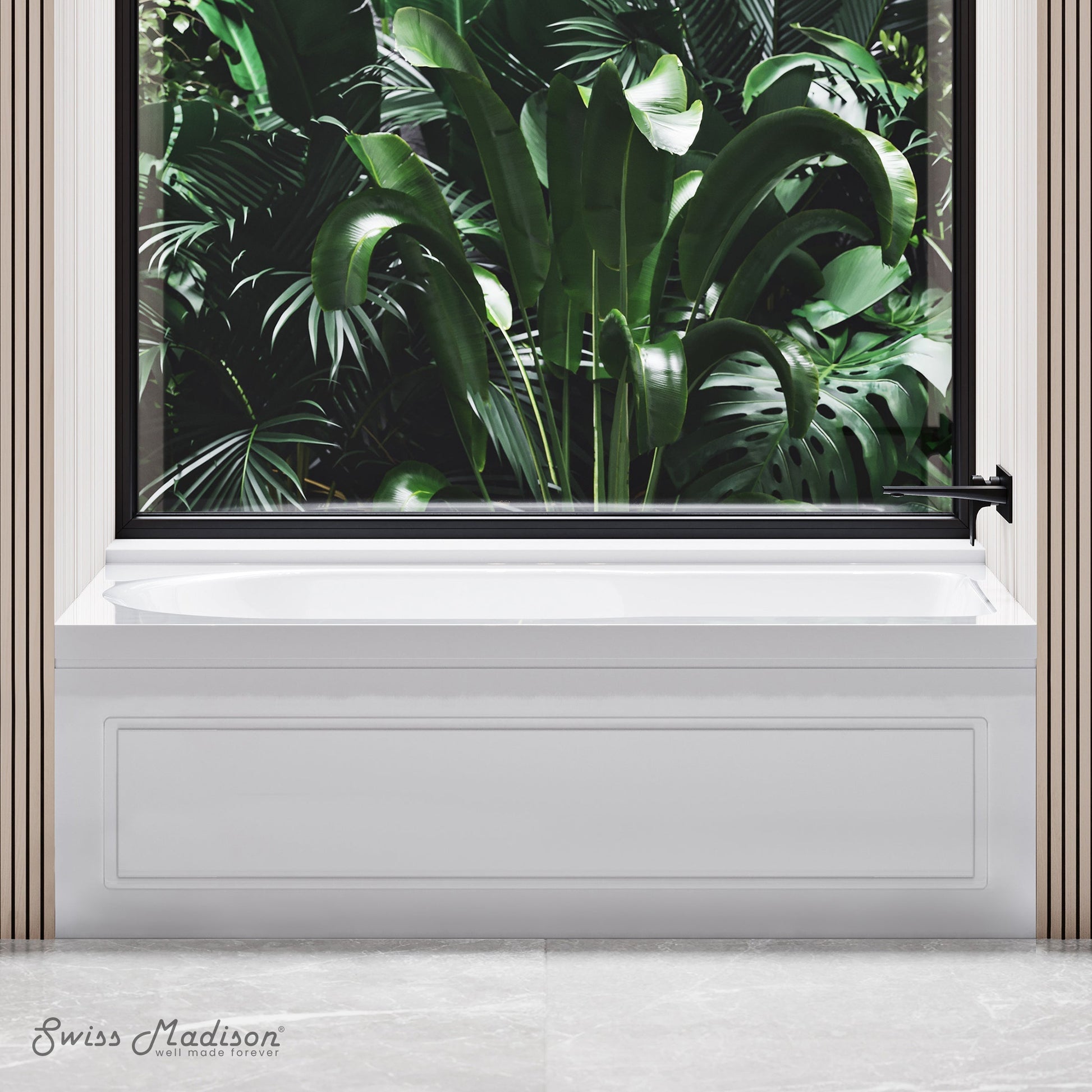 Glossy White / Right / Alcove - Apron