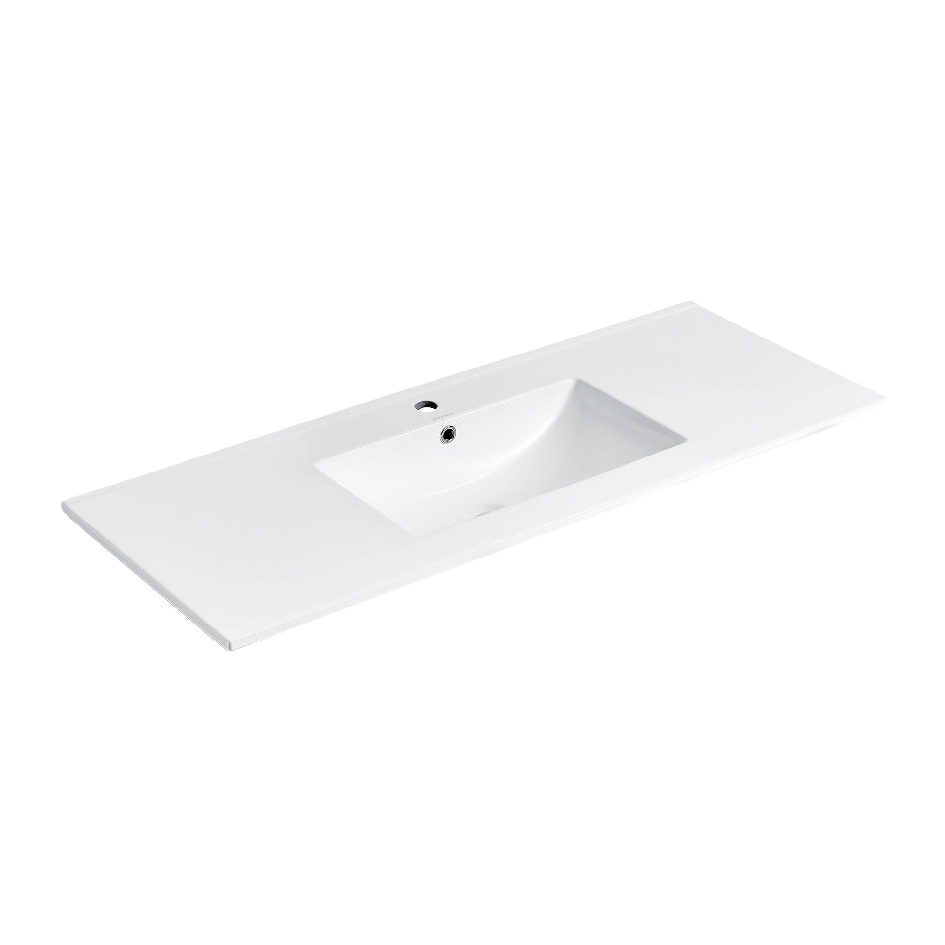 Glossy White / 1-Hole / Center