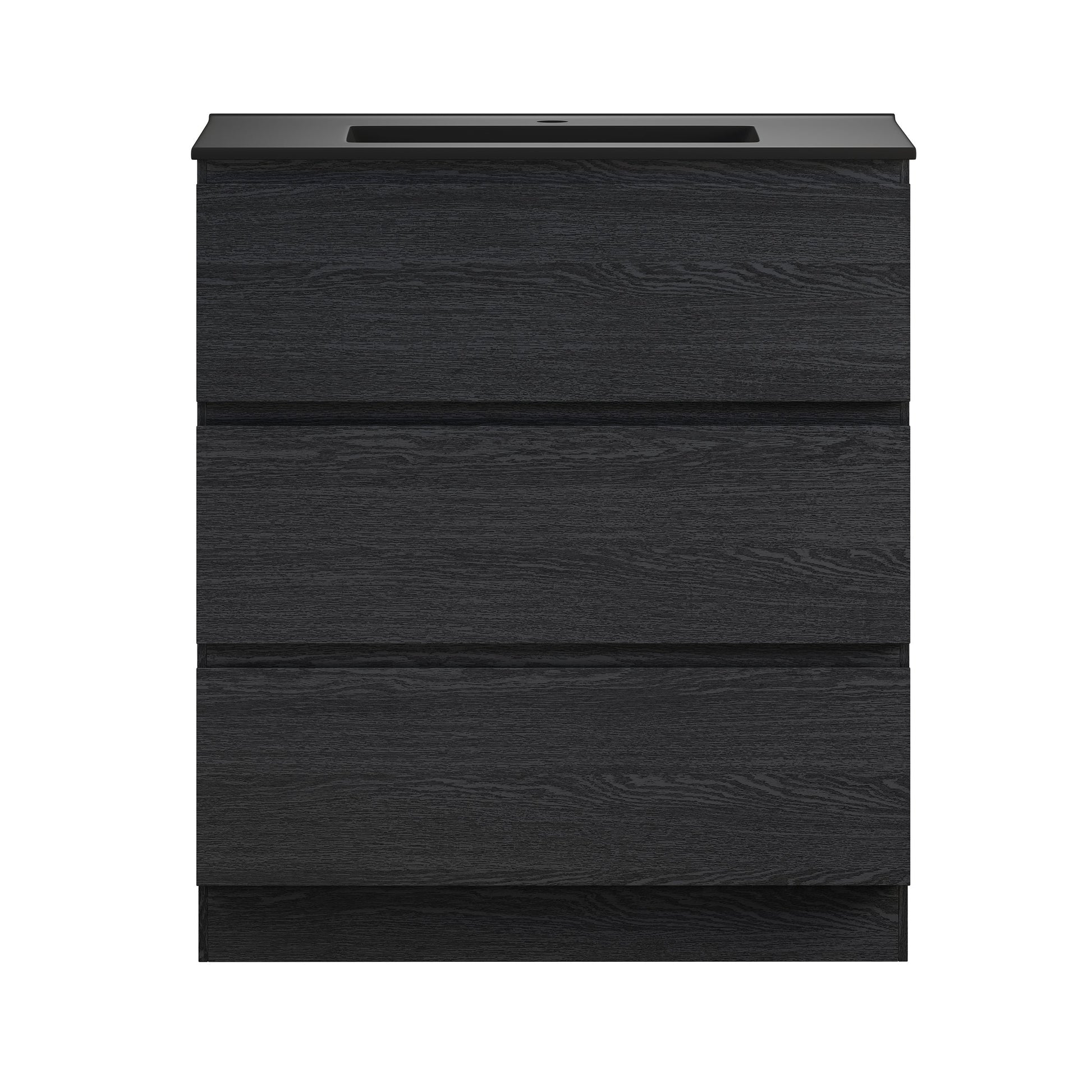 Black Oak / Matte Black / 1-Hole