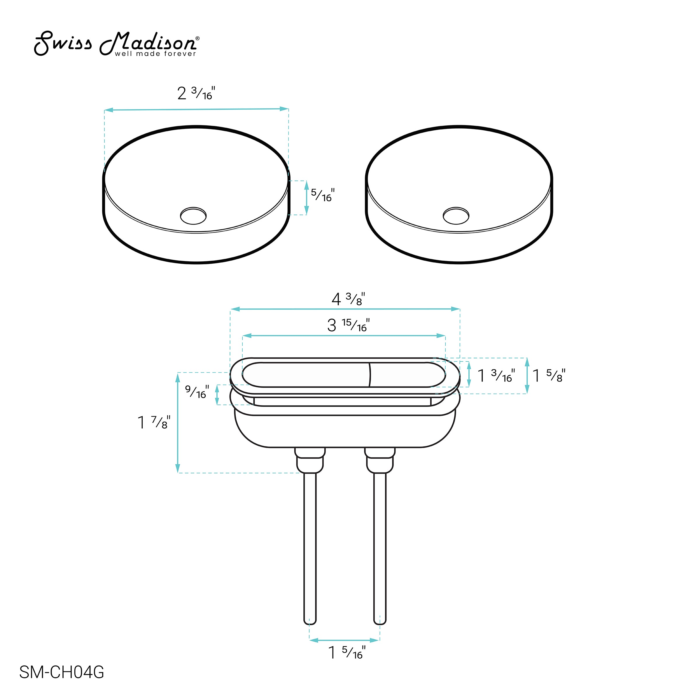 Brushed Gold / Elongated Oval / SM-1T254