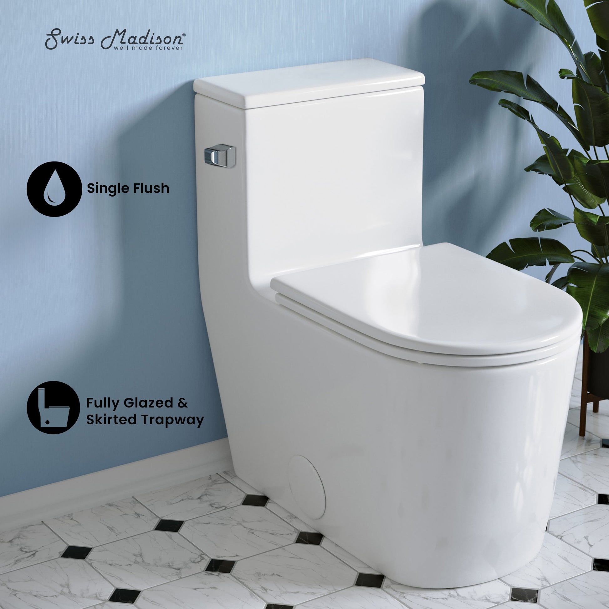 Glossy White / Single - Left
