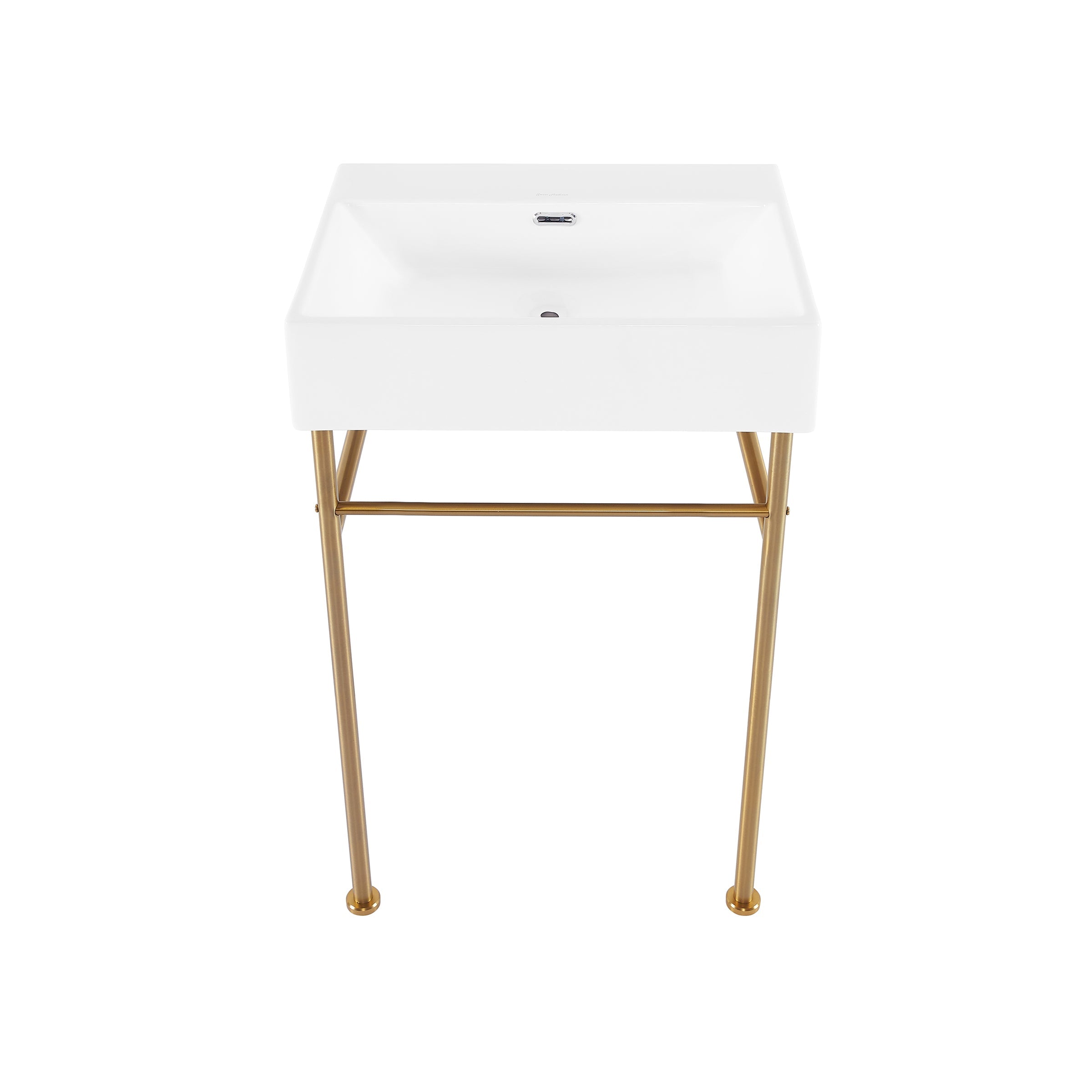 Brushed Gold / White