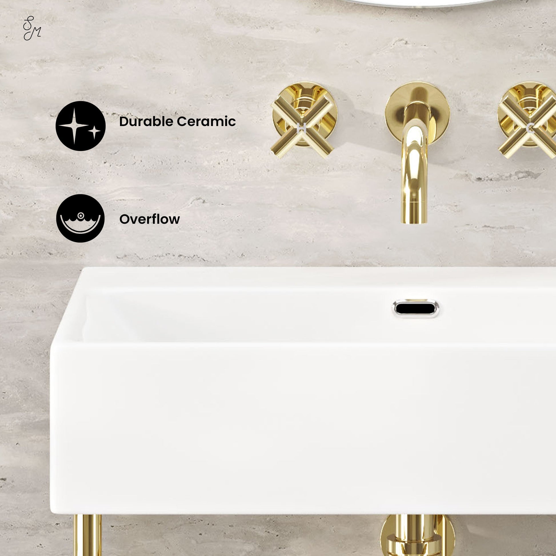 Glossy Gold / White