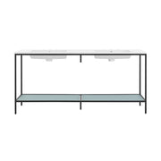 Swiss Madison Pierre 72" Double Freestanding Open Shelf Metal Frame Bathroom Vanity
