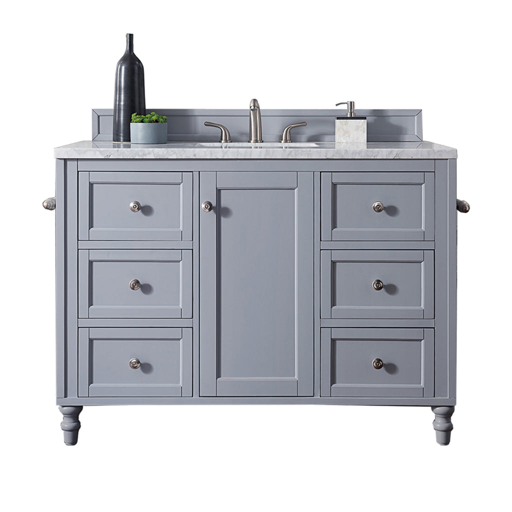 Silver Gray / Carrara White - 3 Faucet Holes
