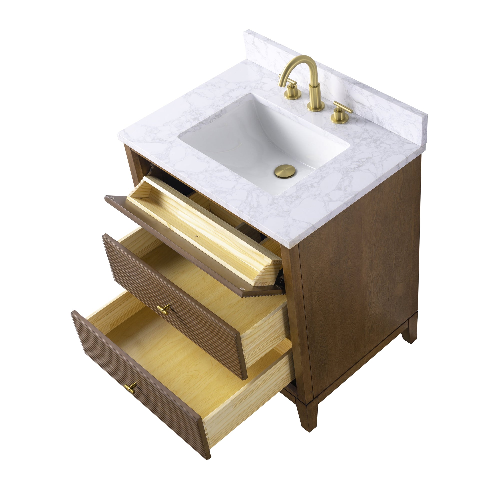 Linear Walnut / Golden Brushed